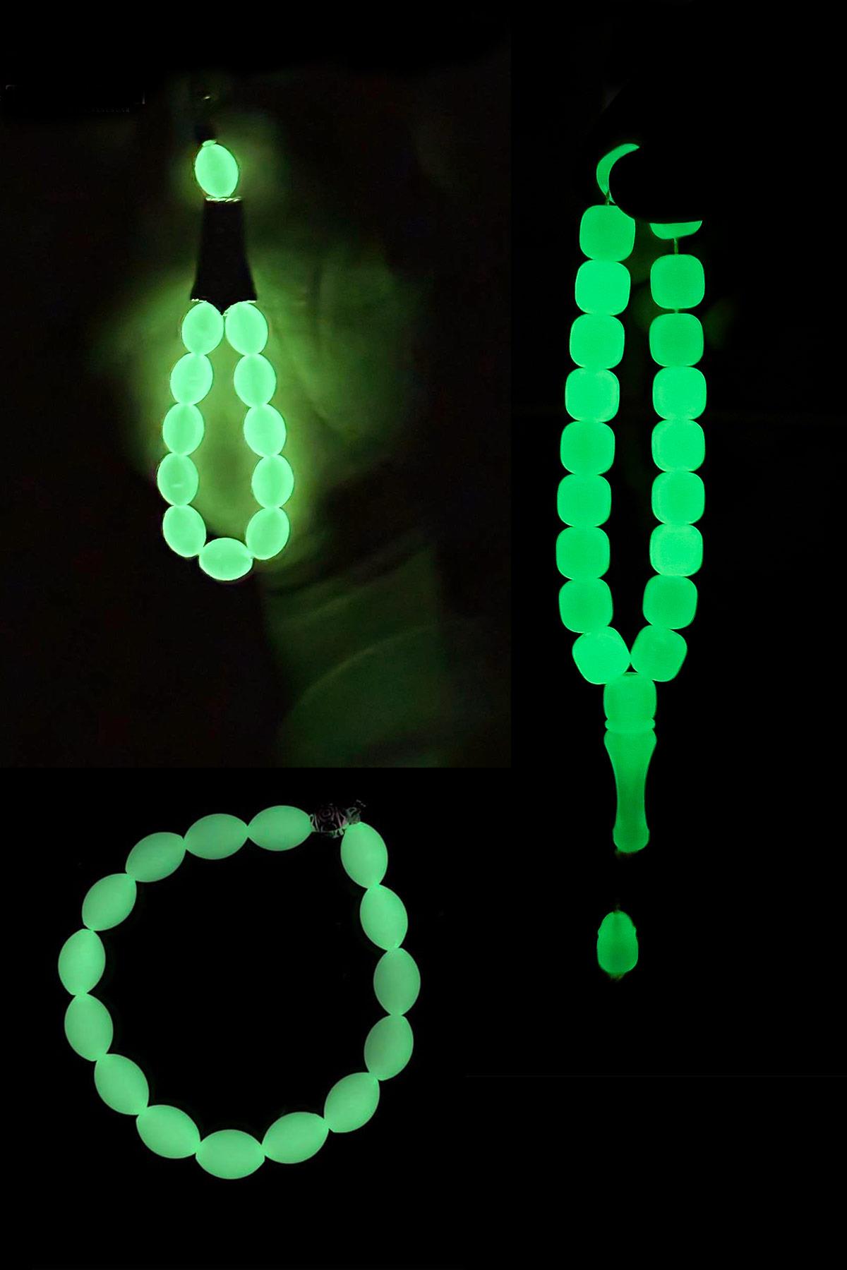 Kedi Gözü Tesbih - Anahtarlık - Bileklik Seti