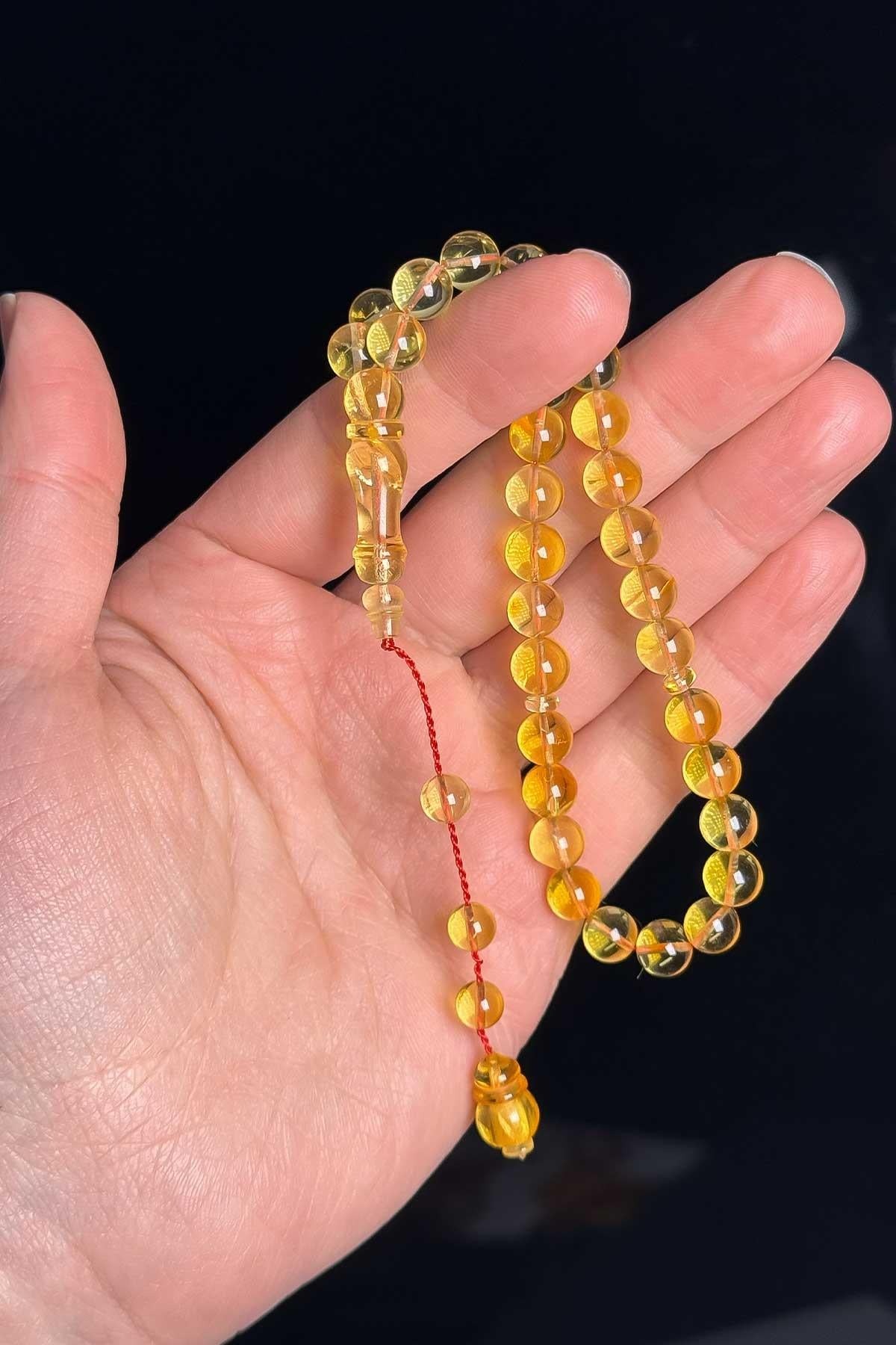 Küre 2.Kalite İşçilik Kaya Damla Kehribar Tesbih - TesbihKenti