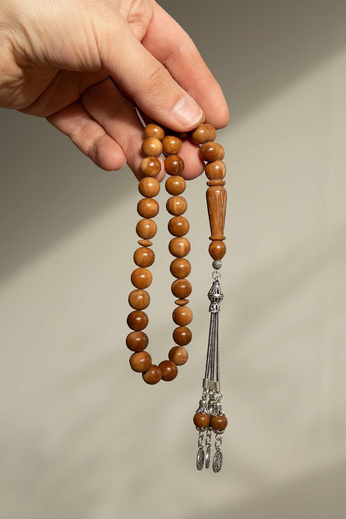 Küre Tane 3'lü 925 Ayar Gümüş Kuka Tesbih