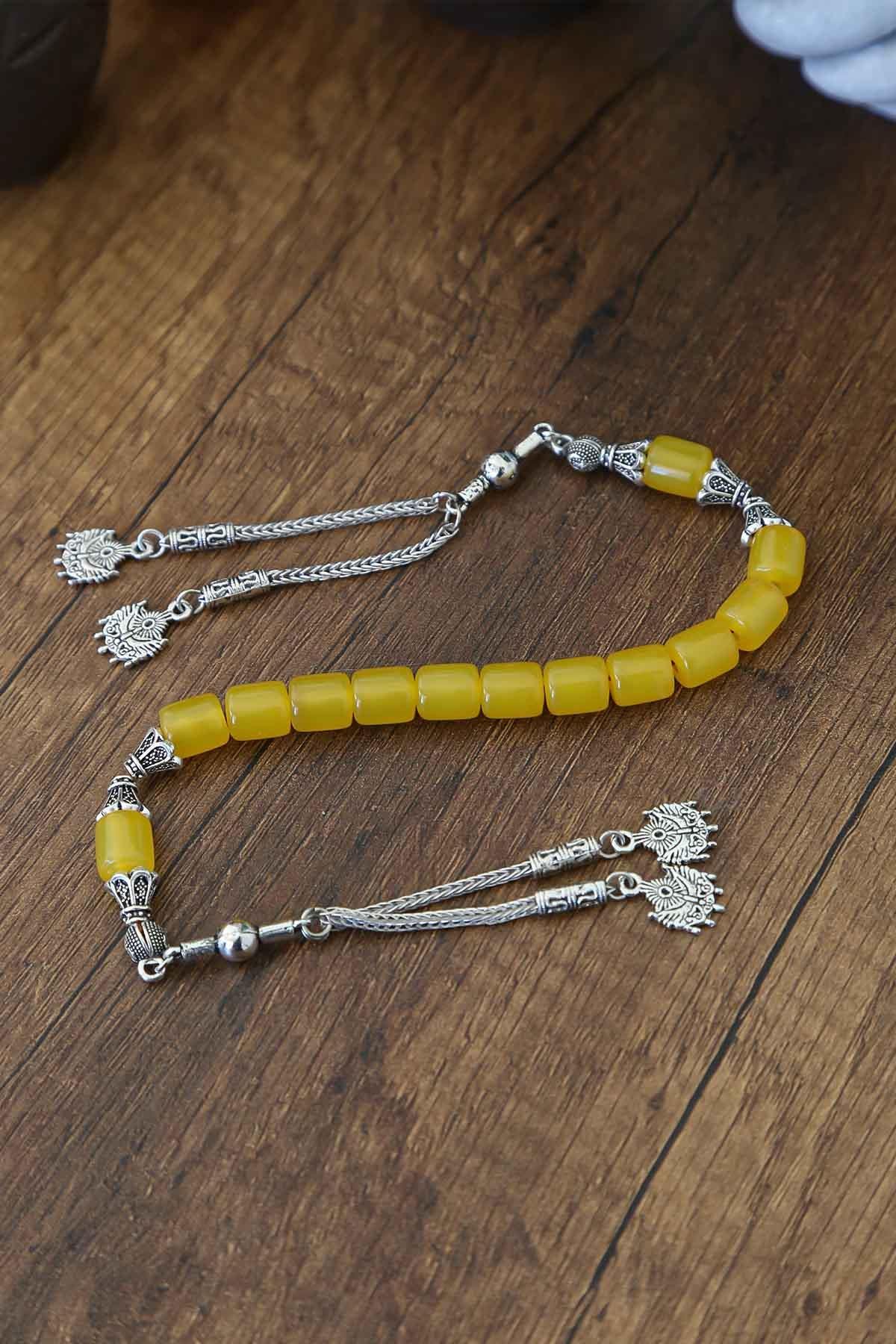 Limon Sarısı Kesme Tane Zaza Tesbih