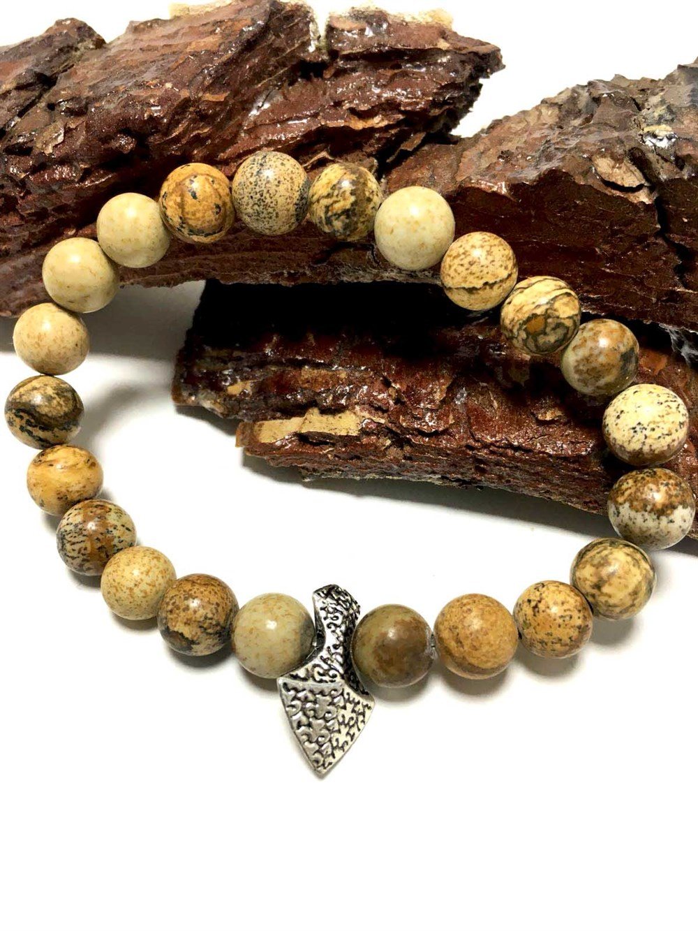 Mızrak Uçlu Tasarım Doğal Taş Bileklik