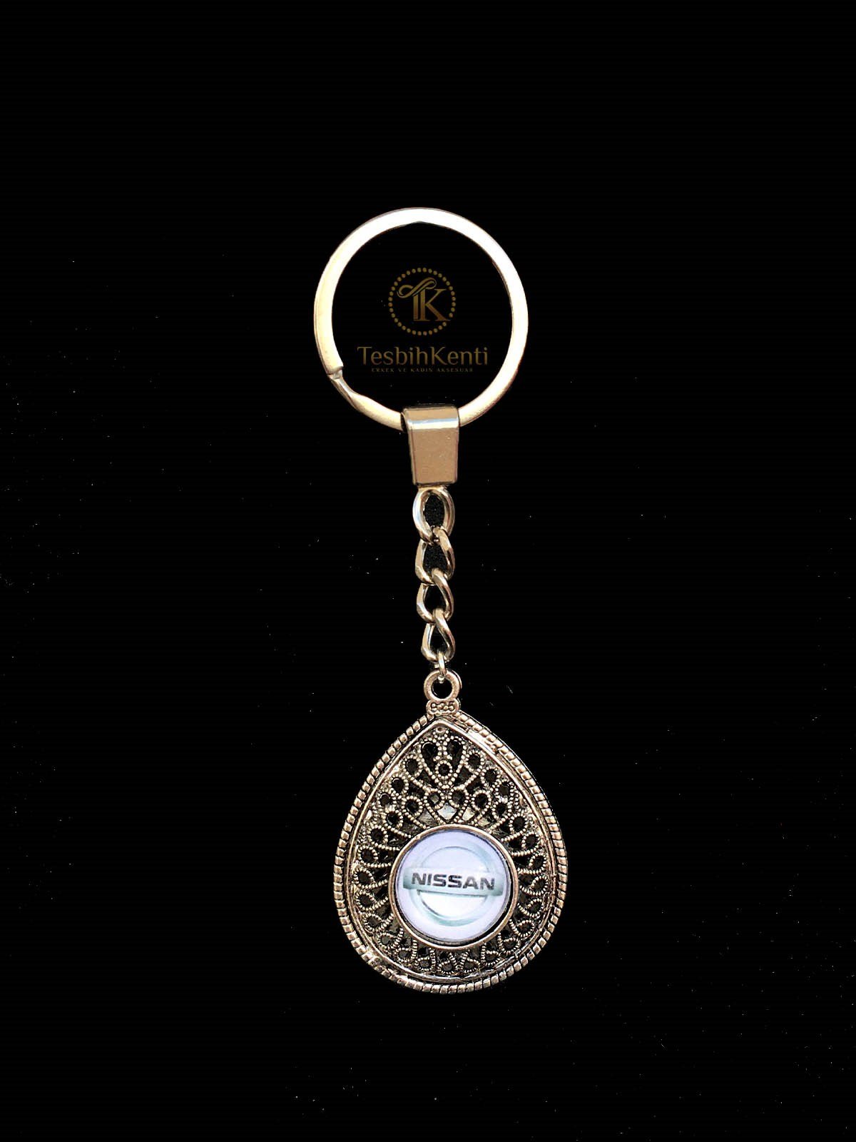 Nissan Logolu Telkari Model Metal Anahtarlık