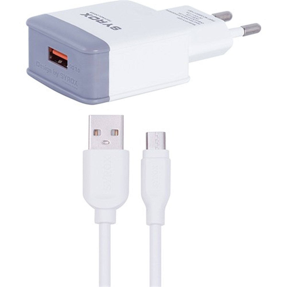 Orjinal Syrox 2.0A Micro Hızlı Şarj Aleti