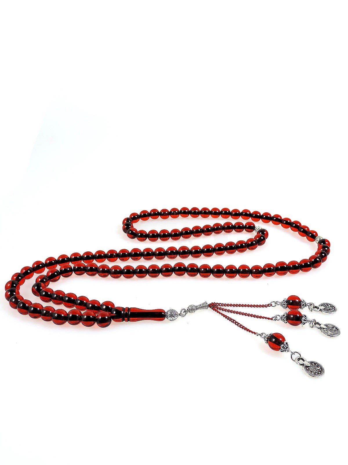 Orta Boy Vişne Çürüğü Toz Kehribar 99 Namaz Tesbihi