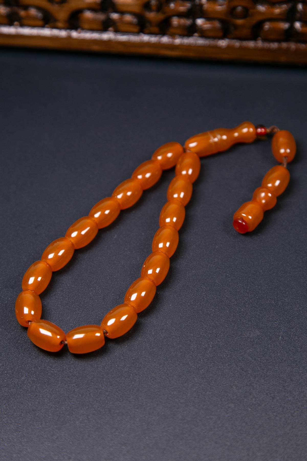 Osmanlı Tadın Maskot Sıkma Kehribar Tesbih - Tesbih Kenti