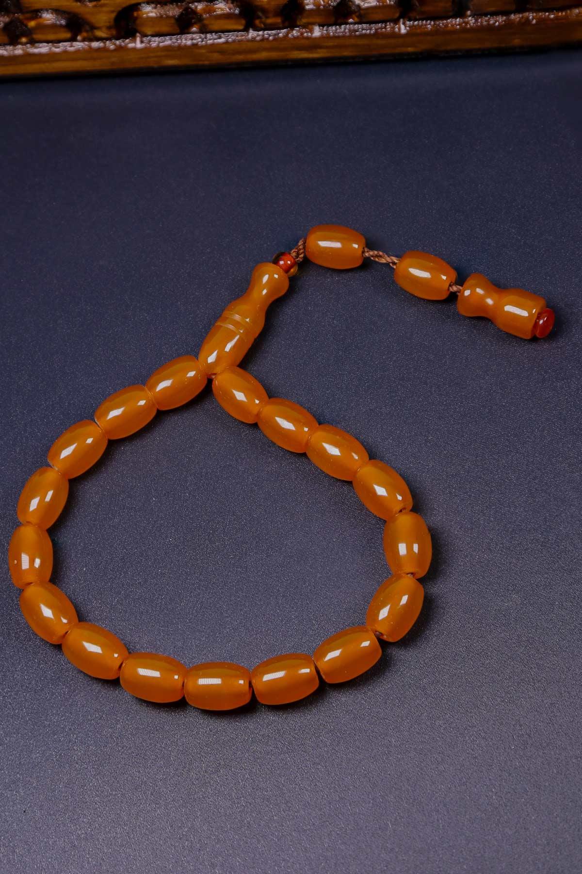 Osmanlı Tadın Maskot Sıkma Kehribar Tesbih - Tesbih Kenti