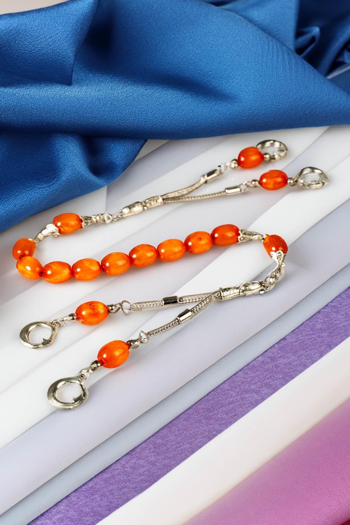 Sallamalık Stres İçin Sedefimsi Turuncu Zaza Tesbih