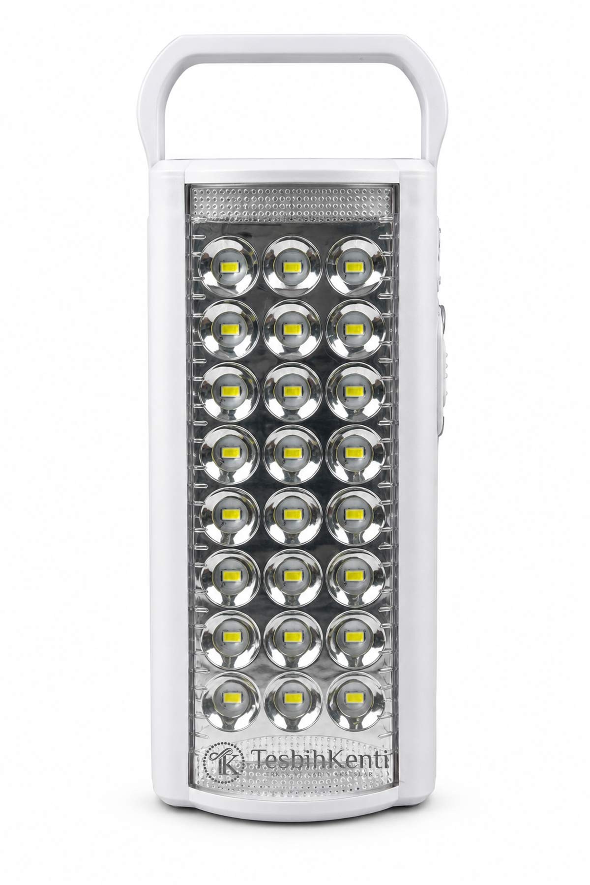 Şarj Edilebilir 24 LED Beyaz Işıldak 6V Akülü USB Girişli | TesbihKenti