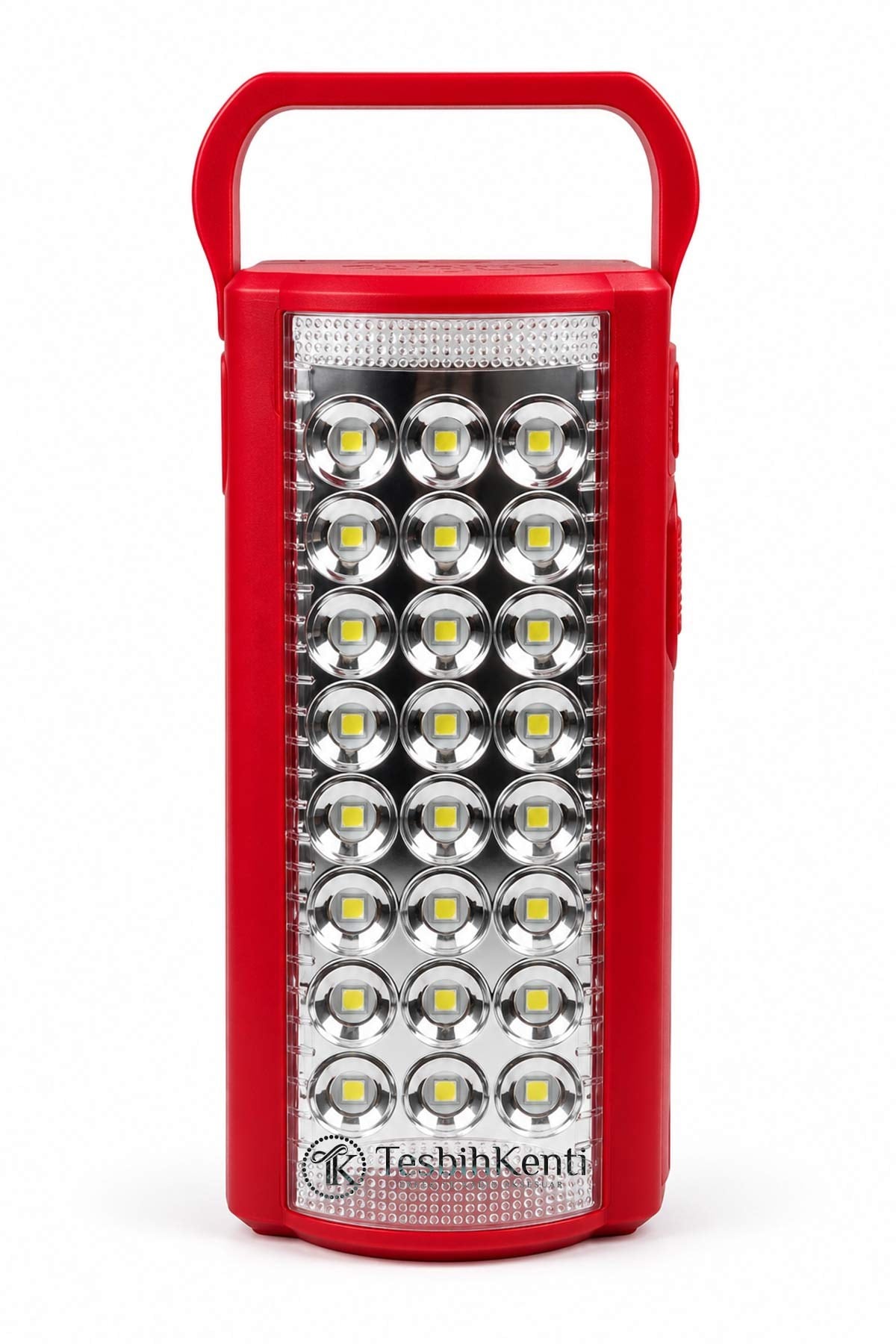Şarj Edilebilir 24 LED Kırmızı Işıldak 6V Akülü USB Girişli | TesbihKenti