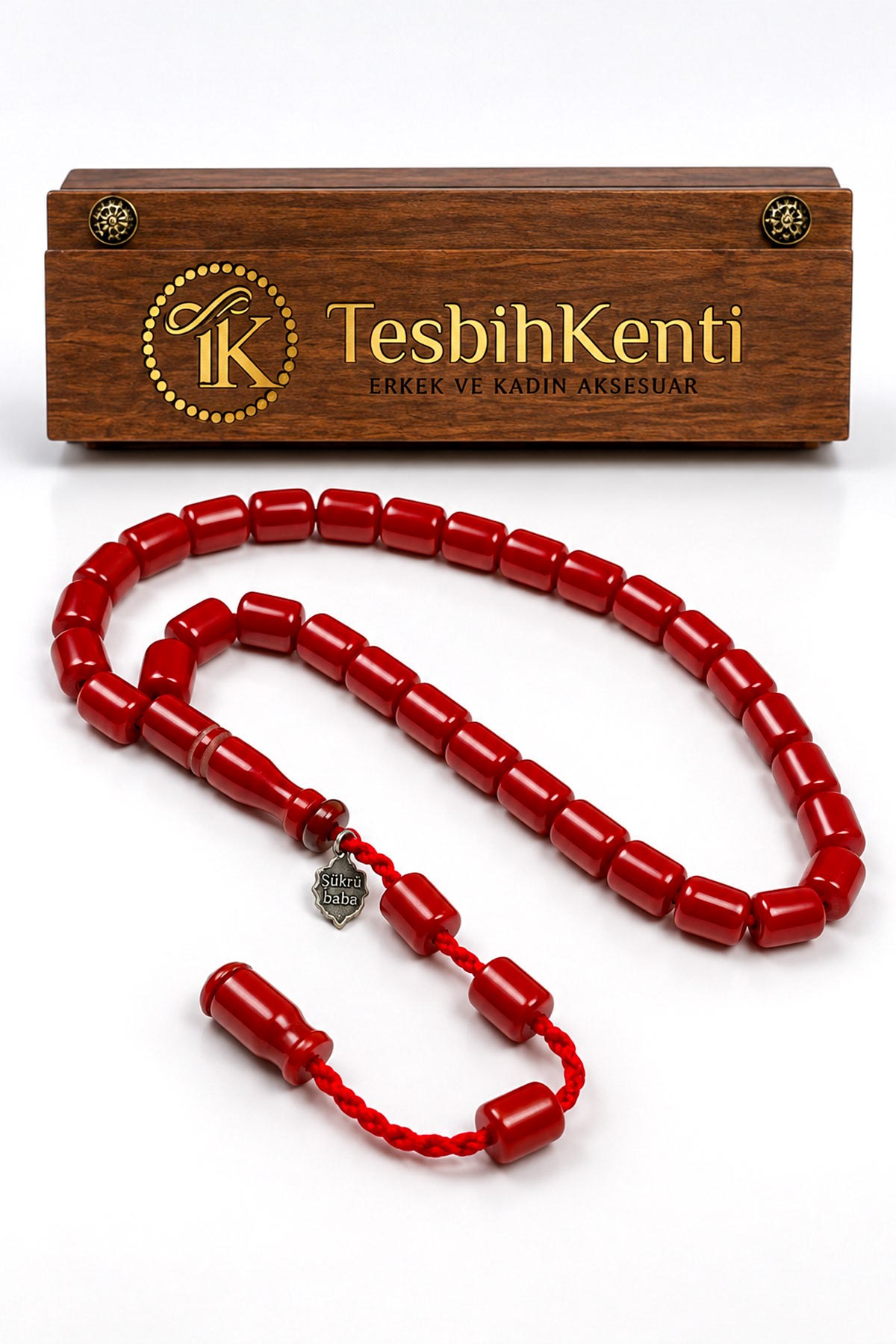 Şükrü Baba Atölyesi Sıkma Kehribar Tesbih - TesbihKenti