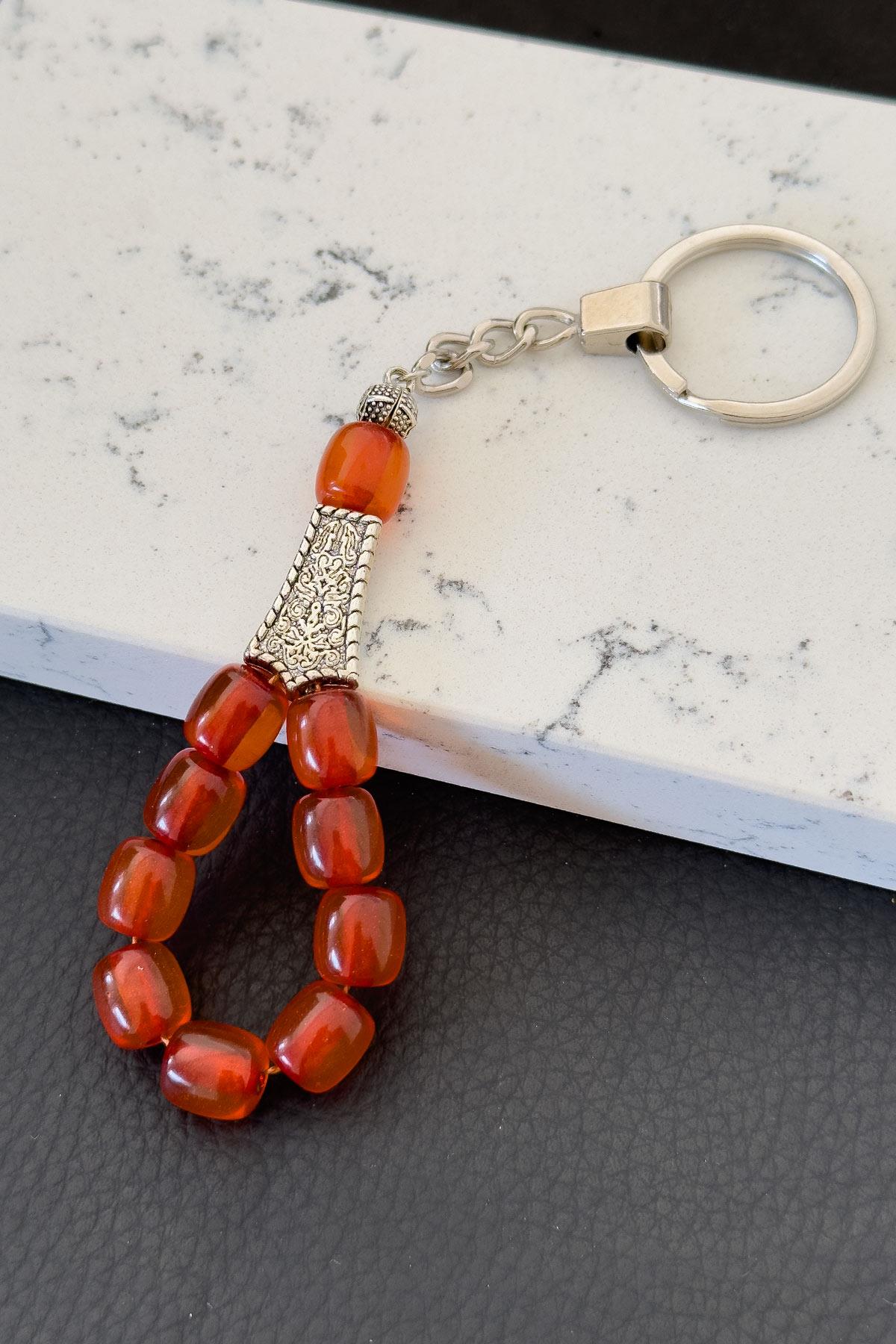 Turuncum İri Taneli Tesbih Anahtarlık