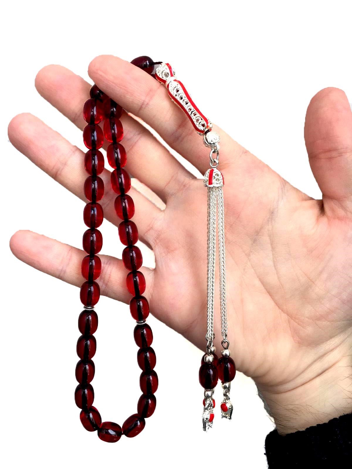 Vişne Çürüğü Ateş Kehribar 3'lü Püskül