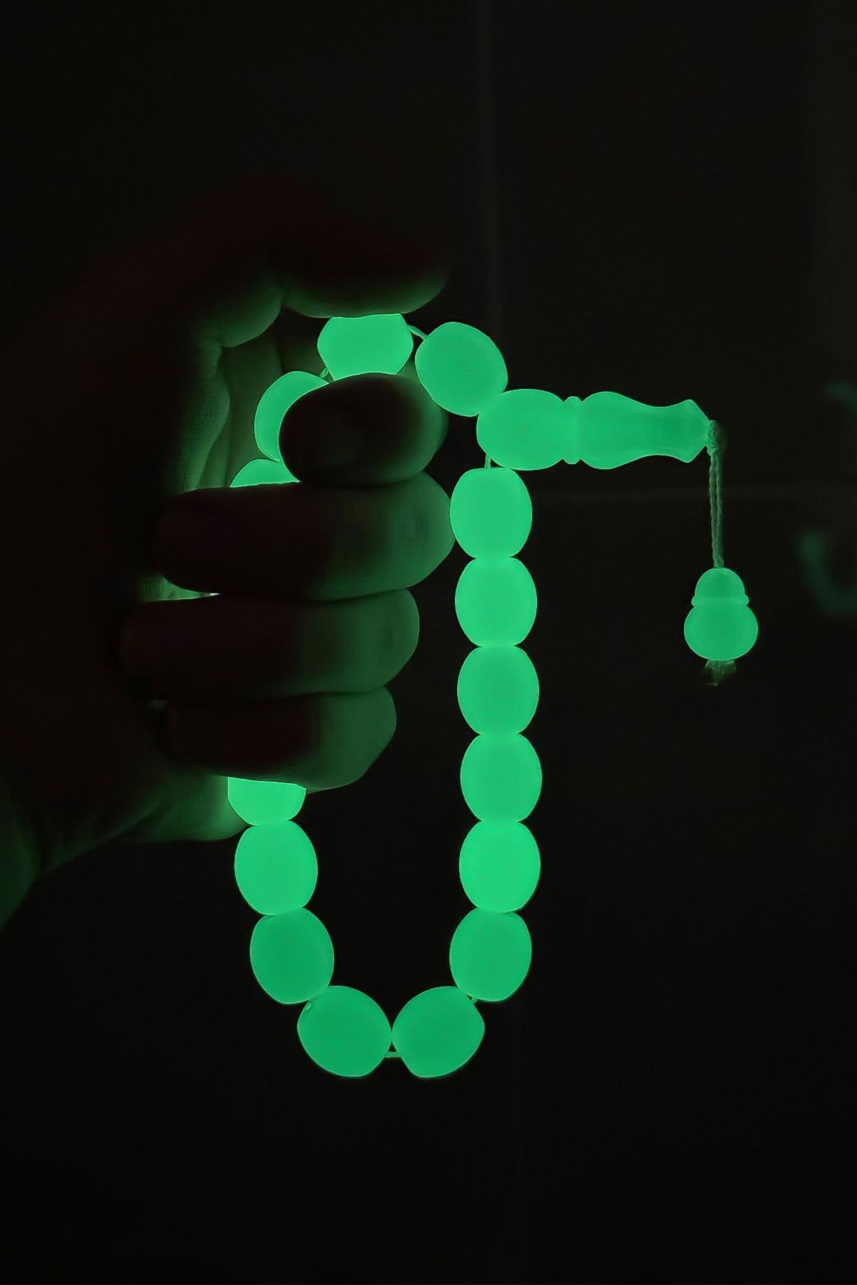 Yüksek Fosforlu 17'li Fıçı Tane Kedi Gözü Tesbih