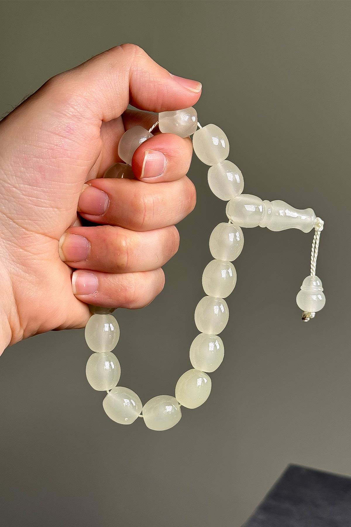 Yüksek Fosforlu 17'li Fıçı Tane Kedi Gözü Tesbih