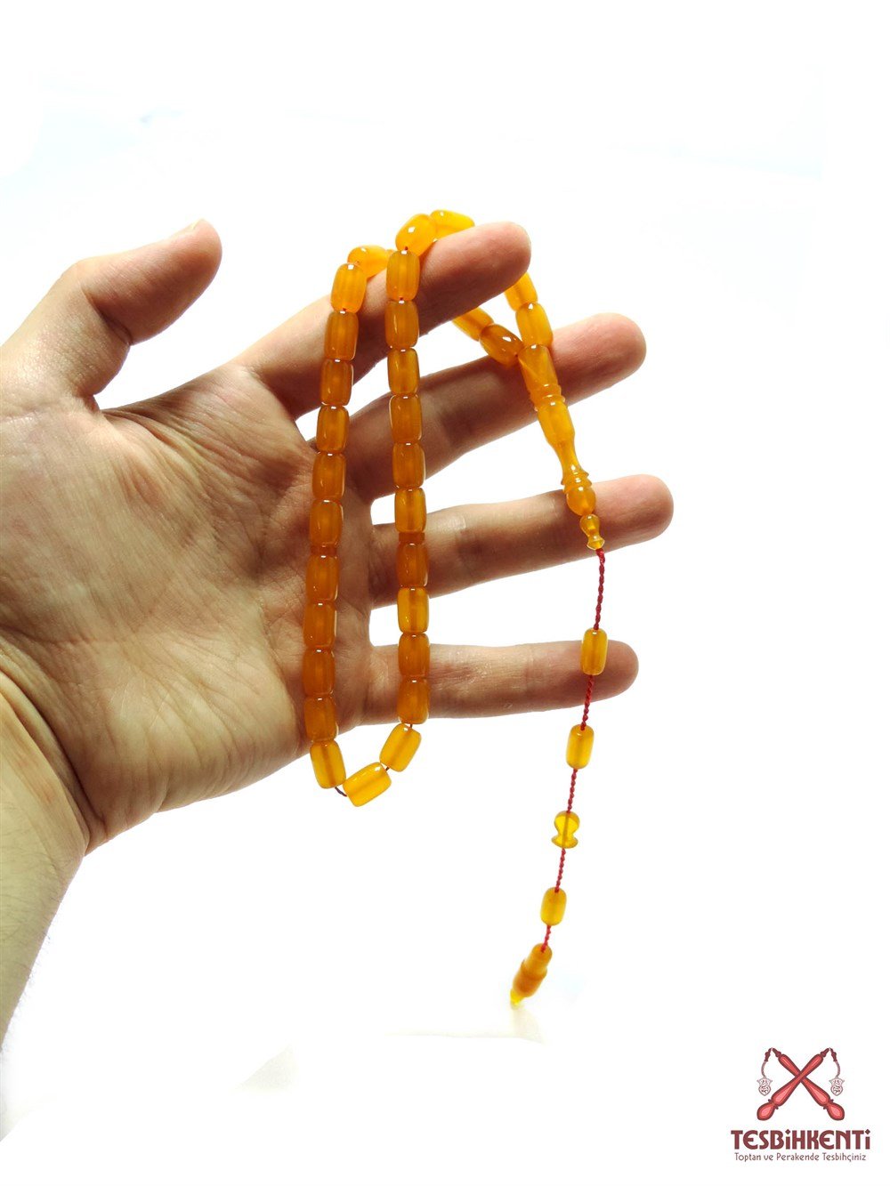 Yumşak Çekimli Zar Kehribar Tesbih