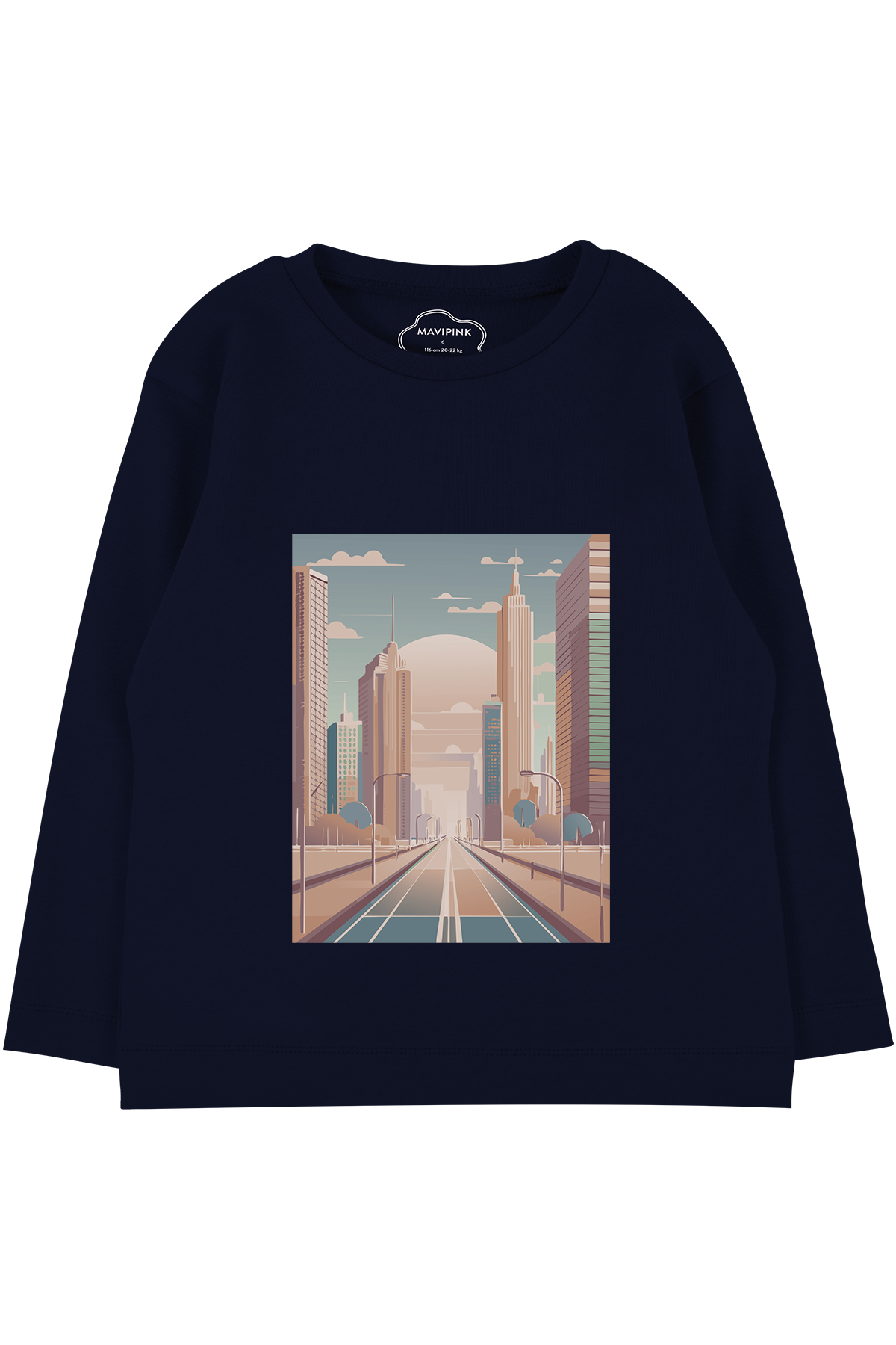 241040015 Erkek Çocuk Metropol Uzun Kol T-Shirt Lacivert