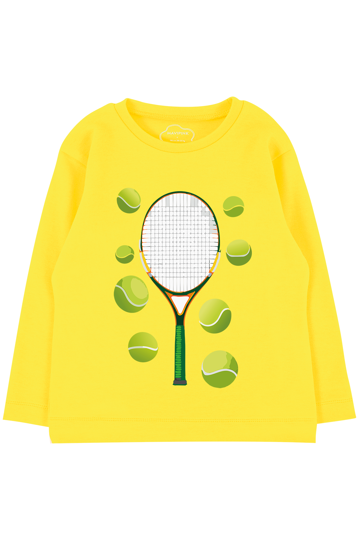 241040018 Erkek Çocuk Tennis Uzun Kol T-Shirt Sarı