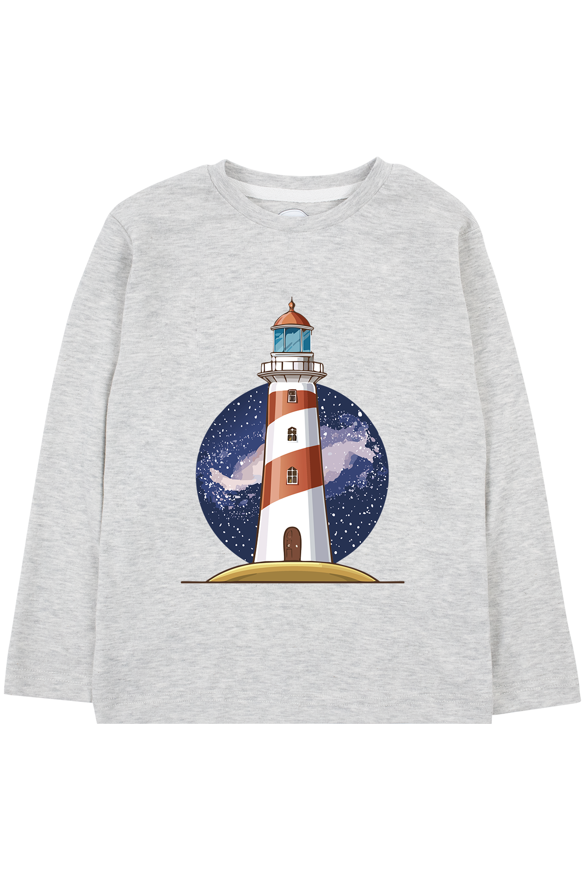 24104005 Erkek Çocuk Deniz Feneri Uzun Kol T-Shirt Gri