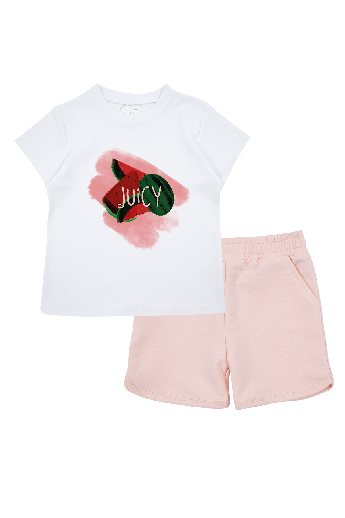 24SSTakım2 Çocuk Juicy Baskılı Tişört Şortlu Takım