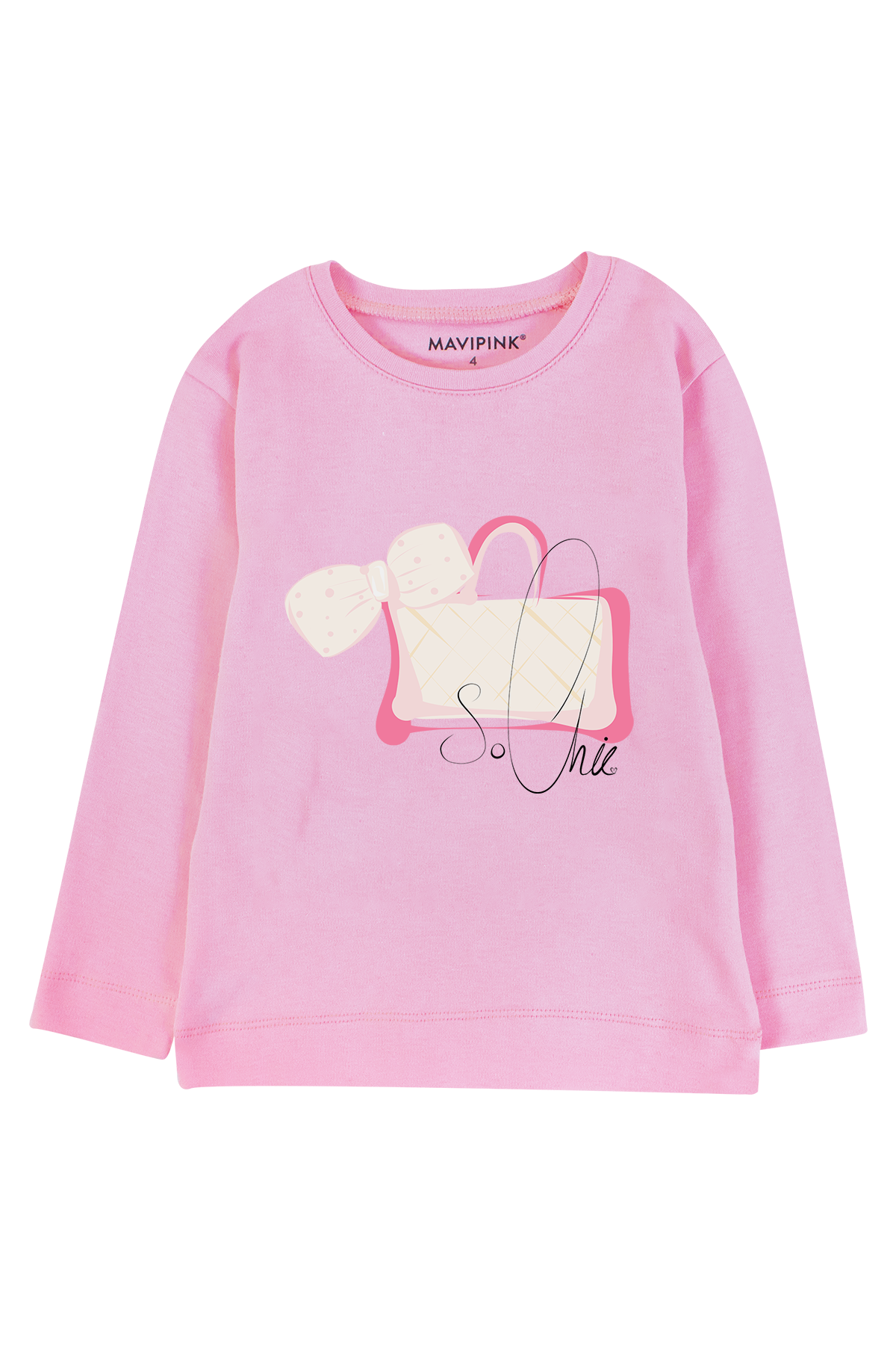 Mavipink 230902018 Kız So Chic Uzun Kol T-Shirt Pembe
