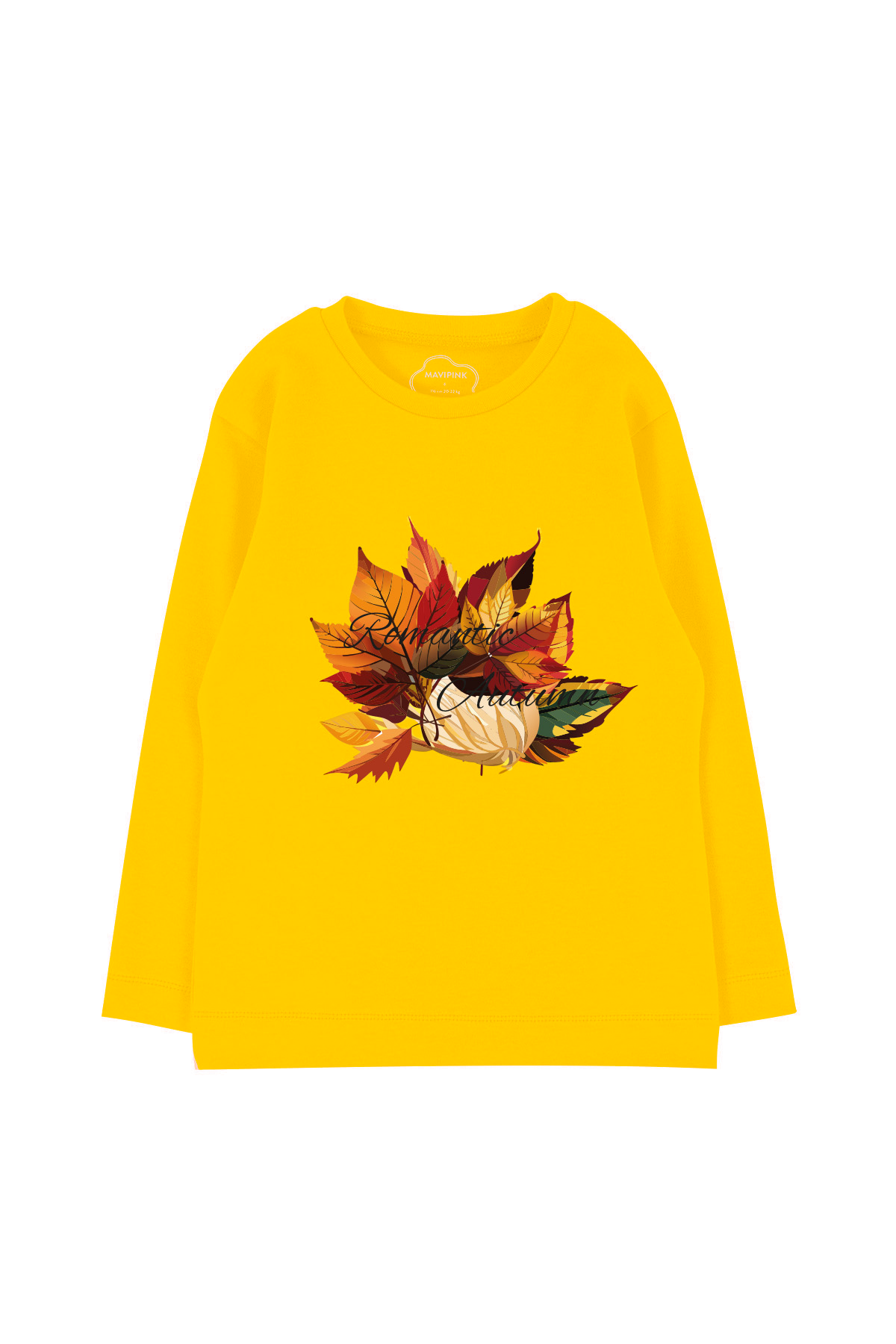 Mavipink 24SS0417 Romantic Autumn Long Sleeve T-Shirt Yellow