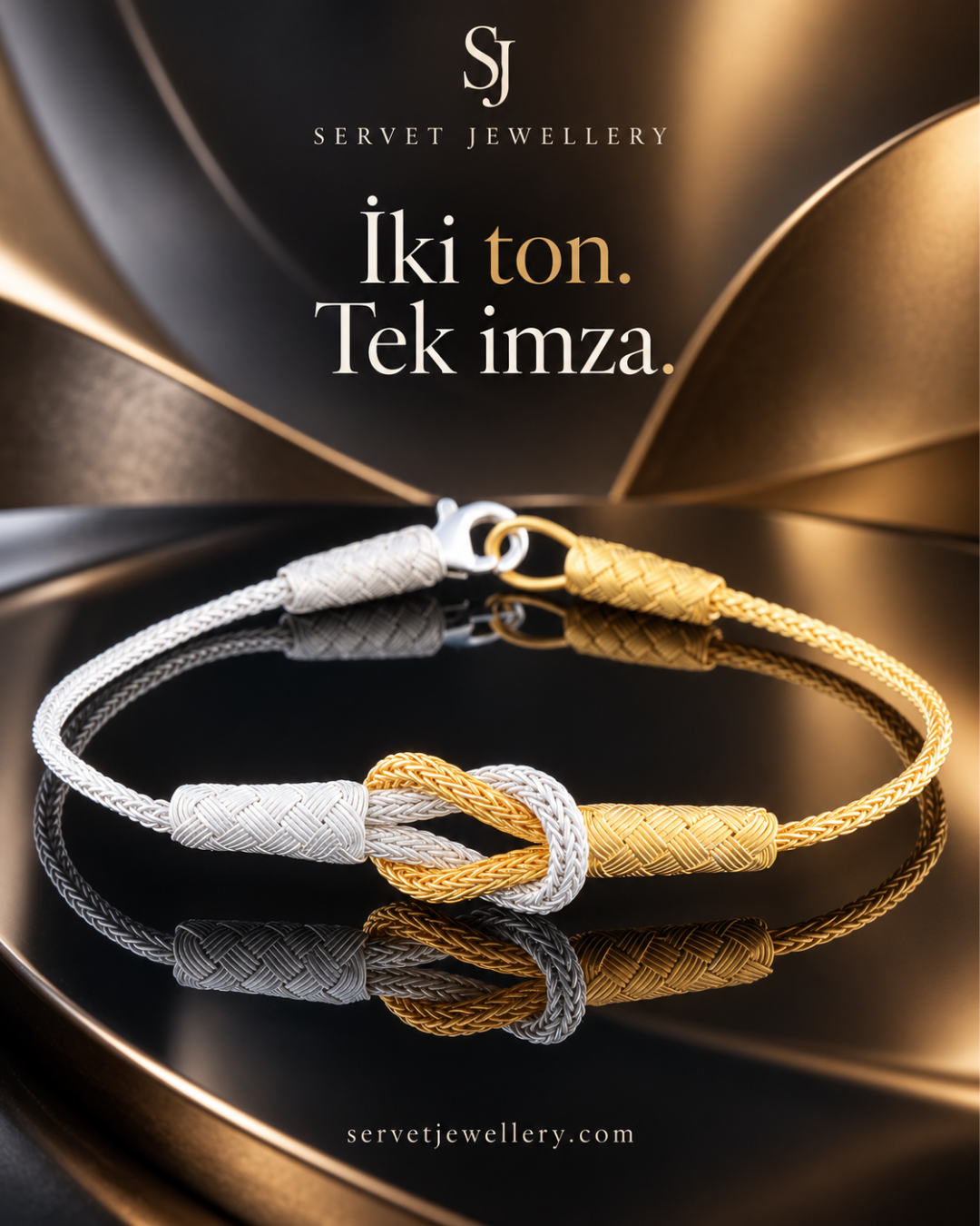 Altın Dokunuş Gümüş Bileklik