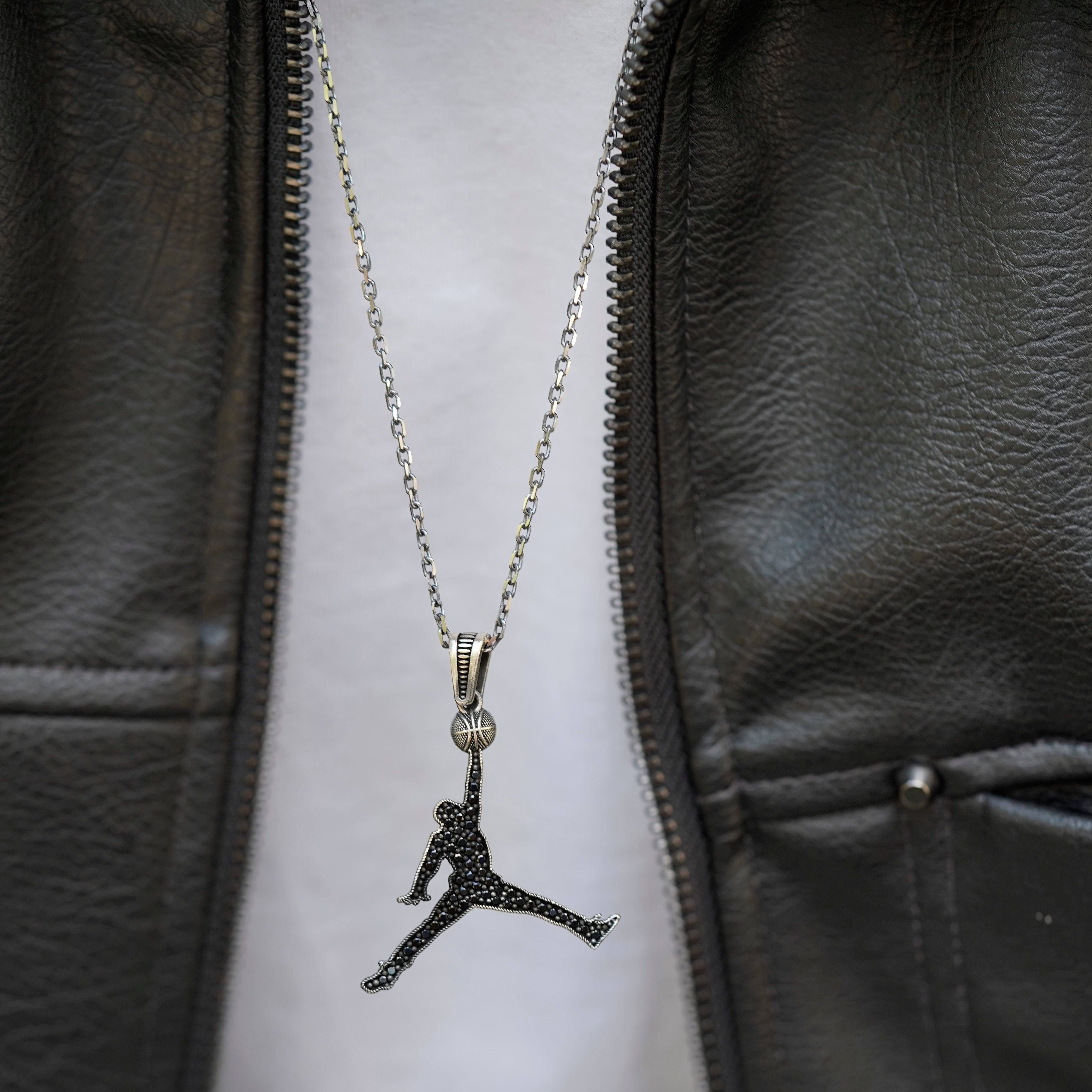 Basketbol Gümüş Kolye