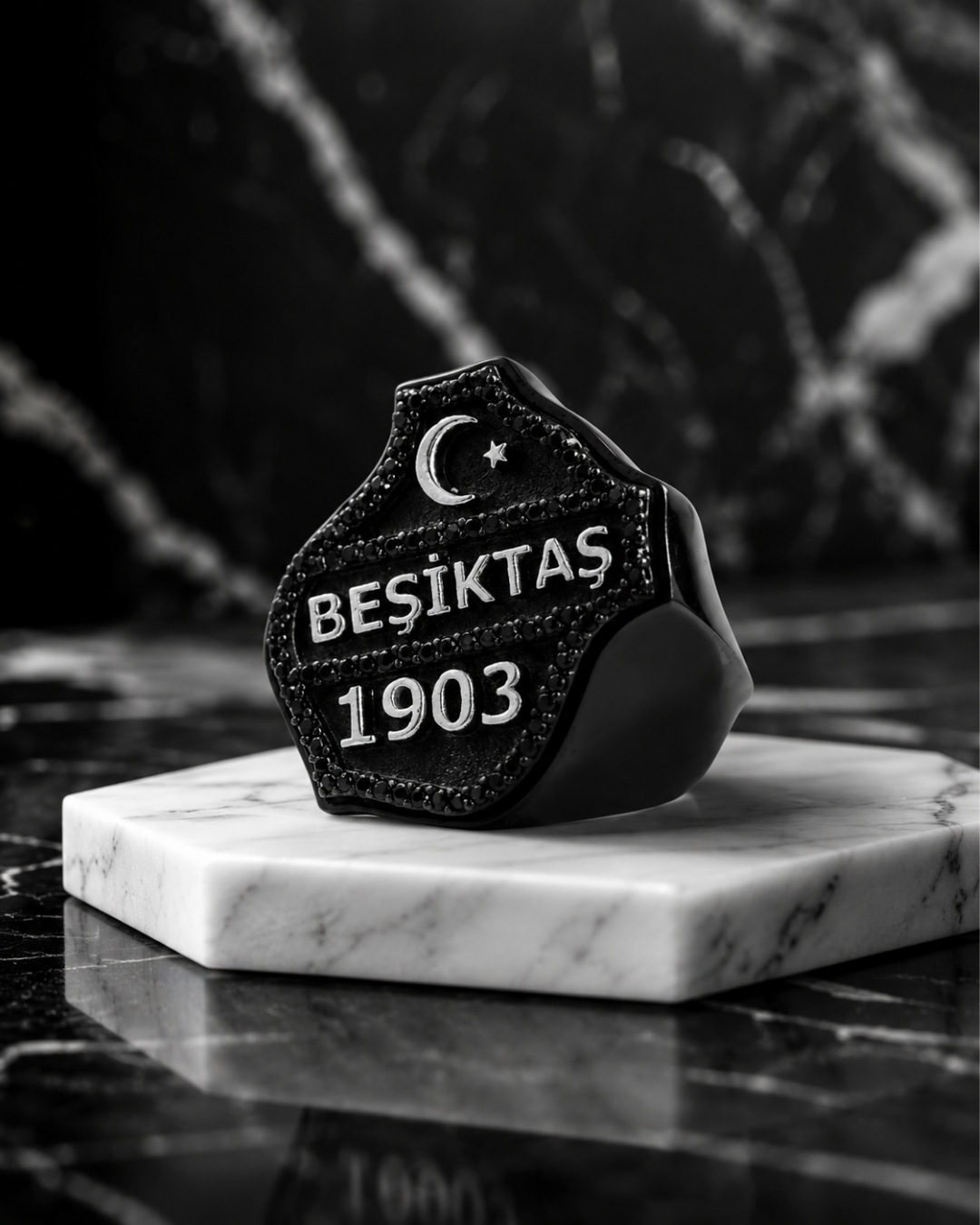 Beşiktaş 1903 Erkek Gümüş Yüzük