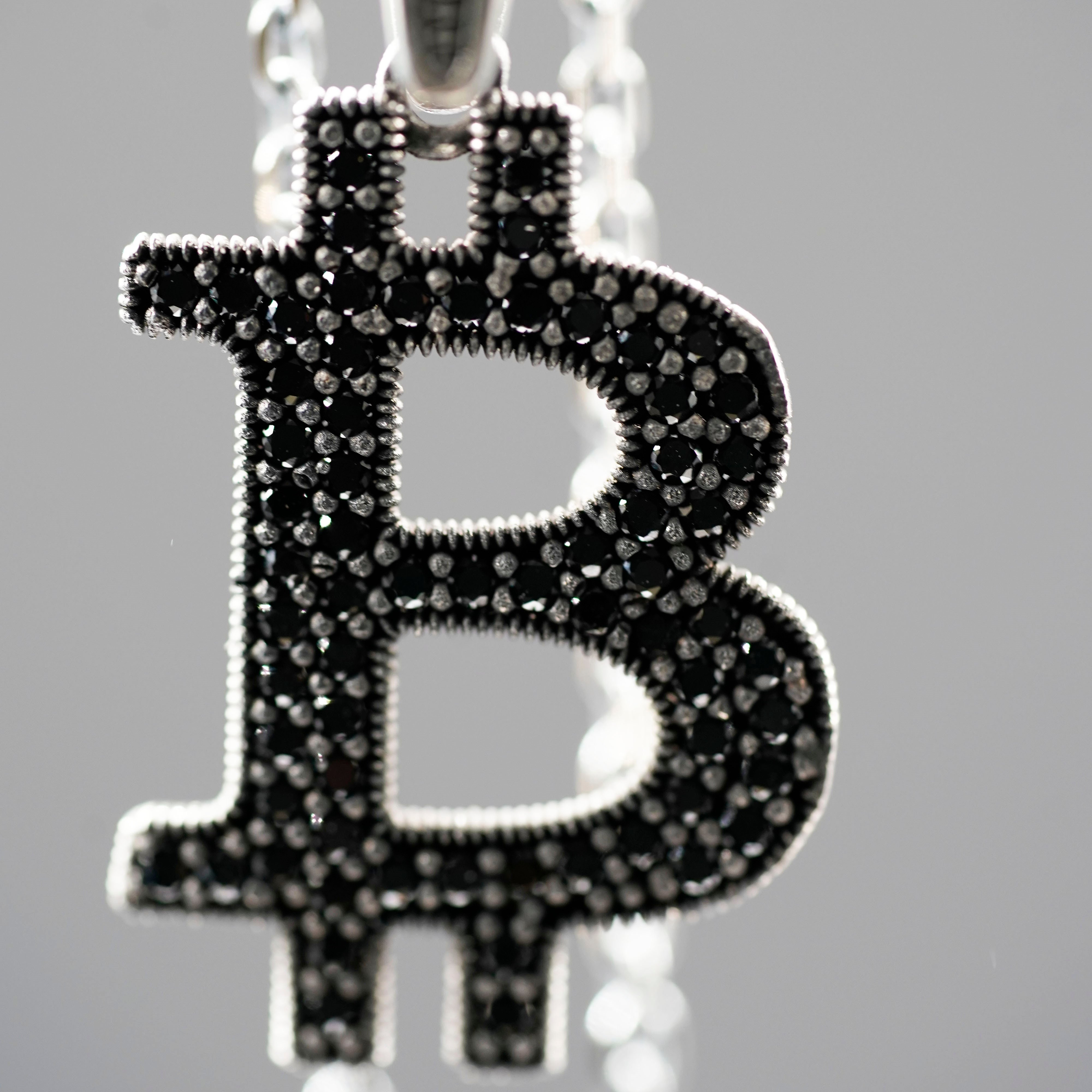 Bitcoin Gümüş Kolye