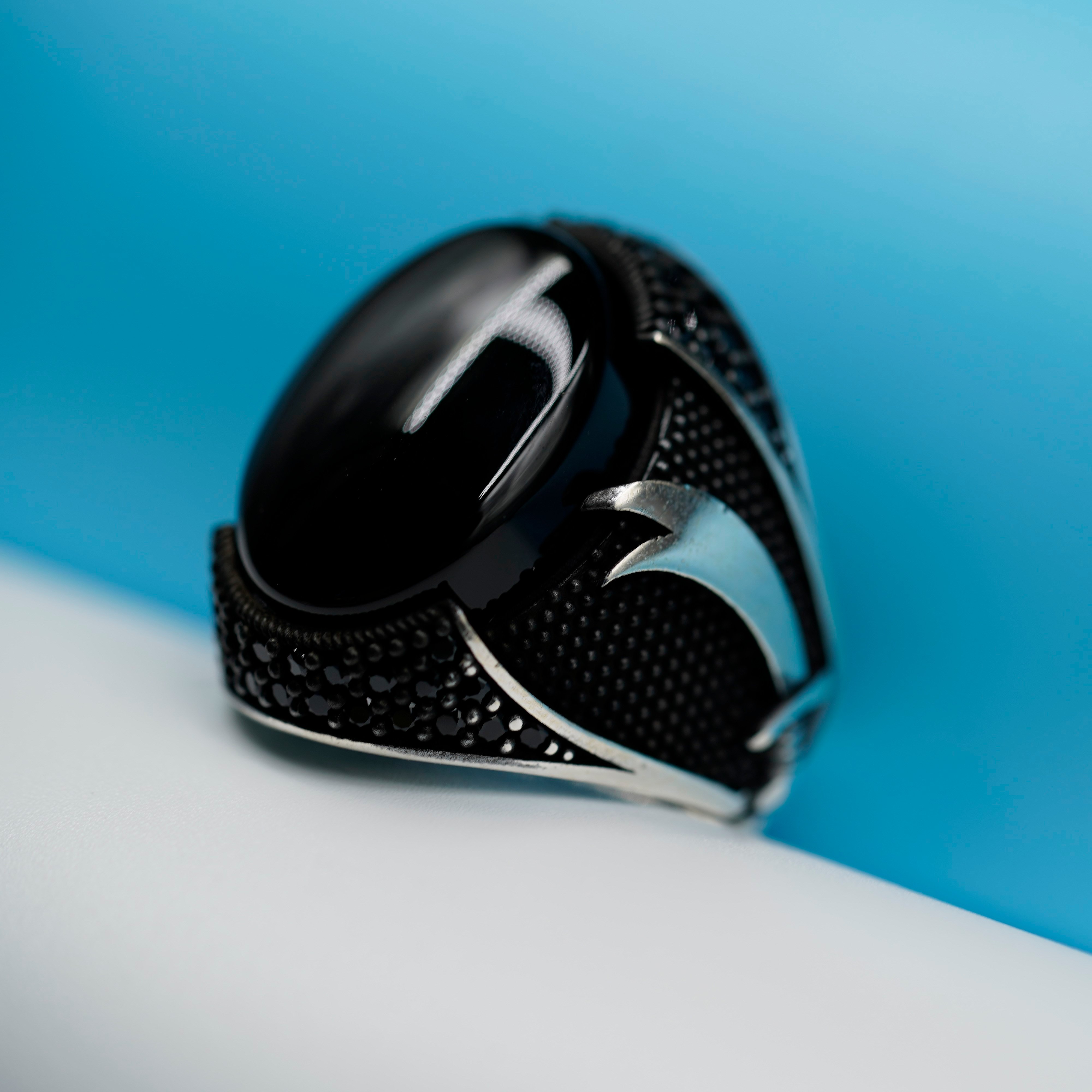 Black Stone Zulfikar Ring