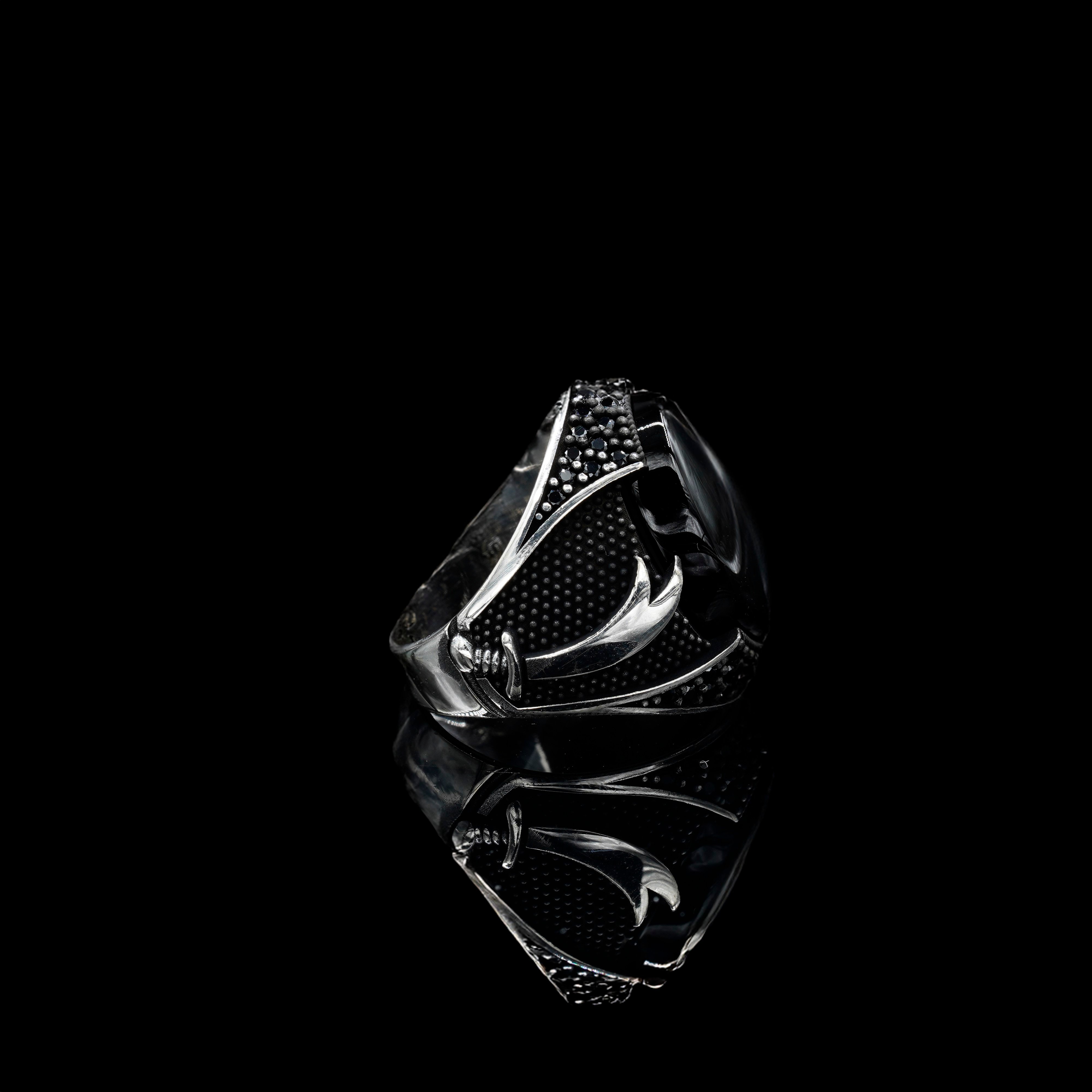 Black Stone Zulfikar Ring