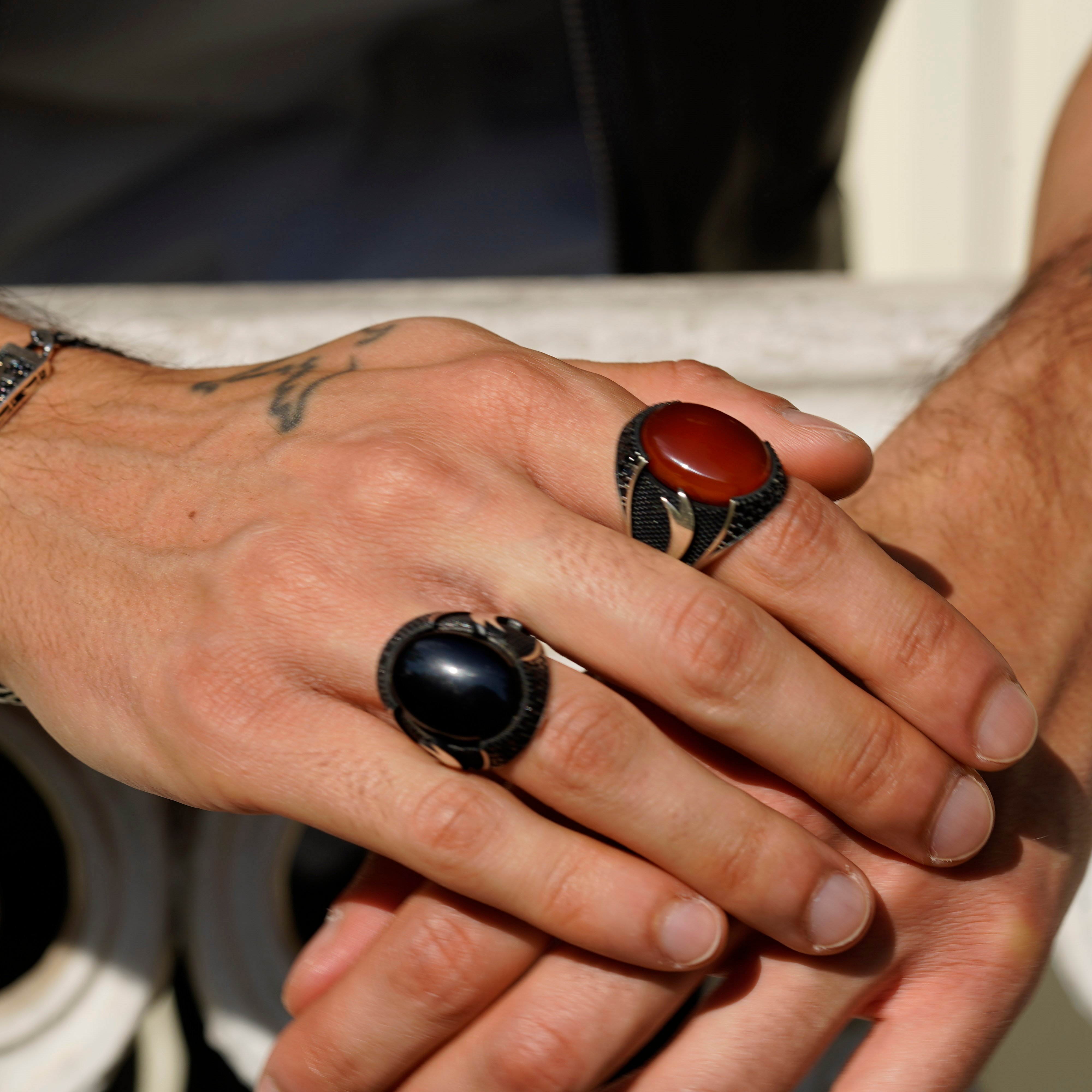 Black Stone Zulfikar Ring