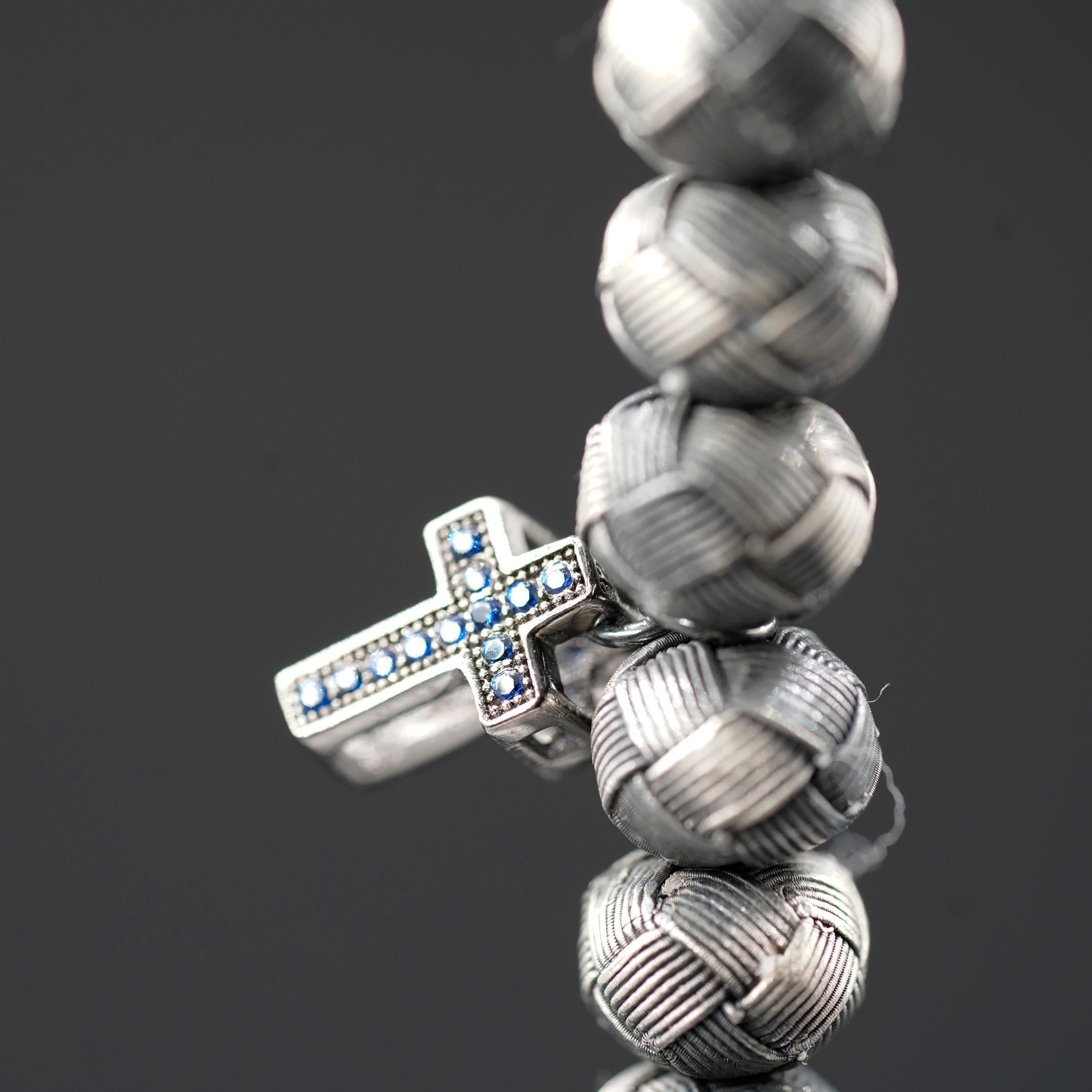 Dark Soul, Blue Cross, Unisex Bracelet