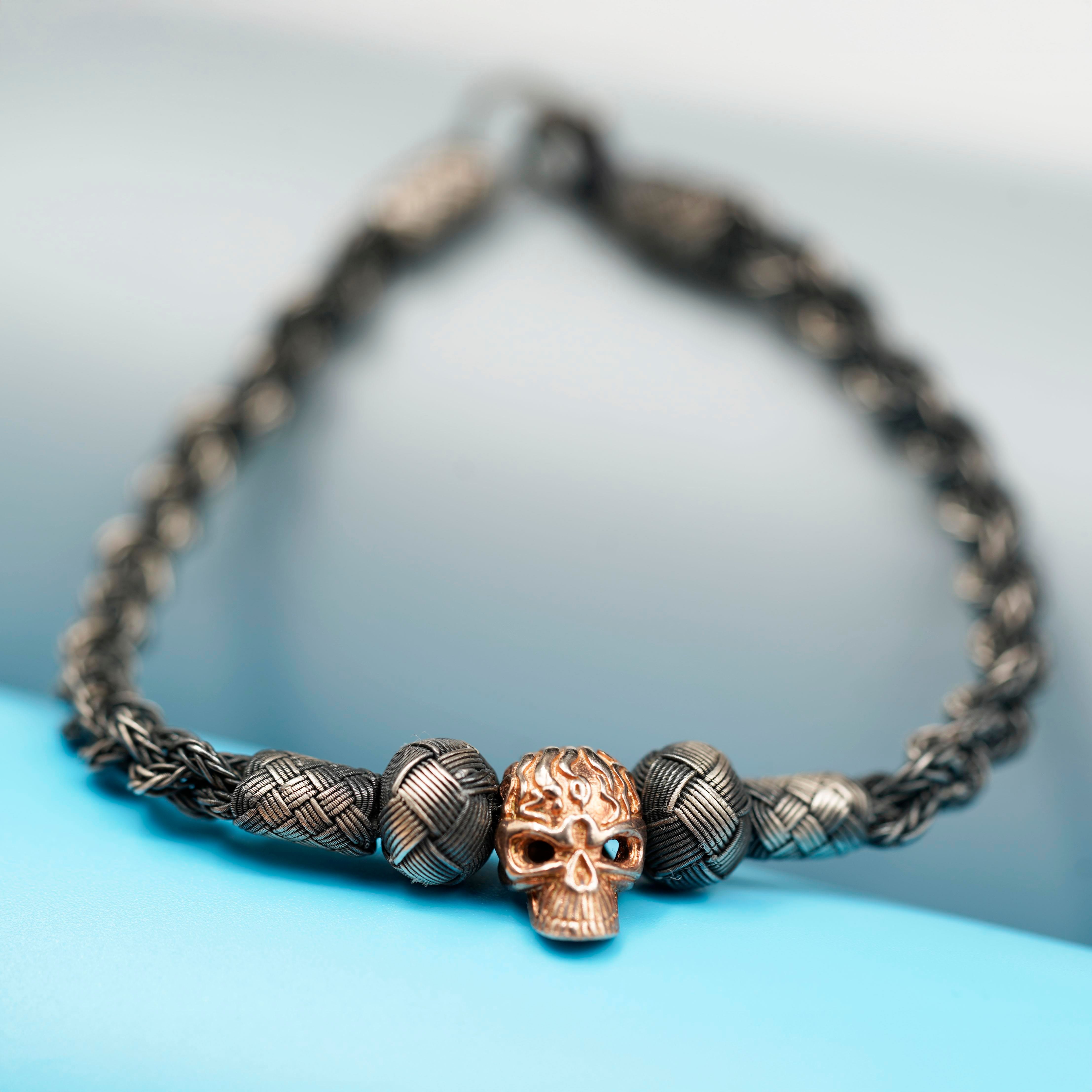 Dark Soul, Dark Skull, Unisex Bracelet