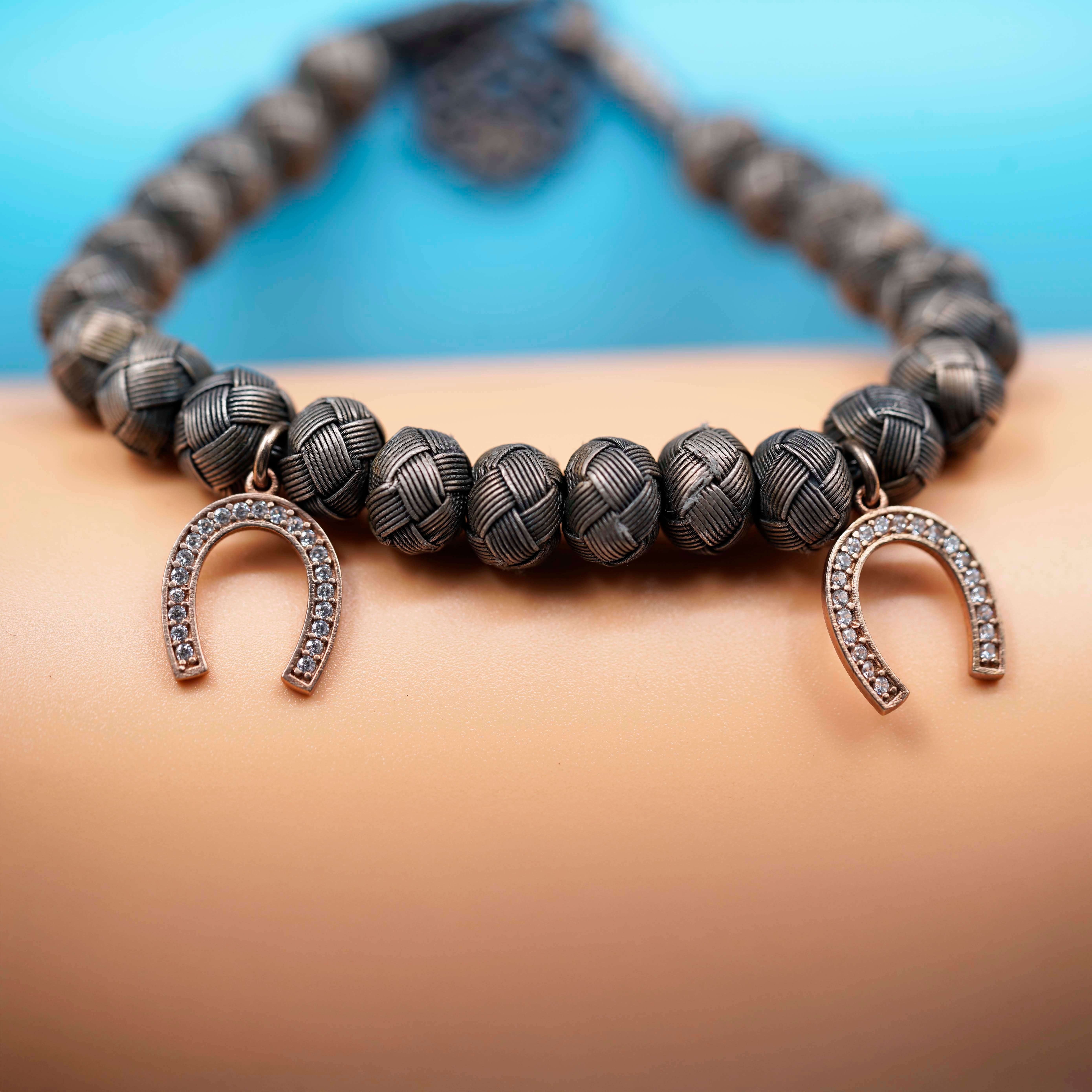 Dark Soul, Rose Horseshoe, Unisex Bracelet