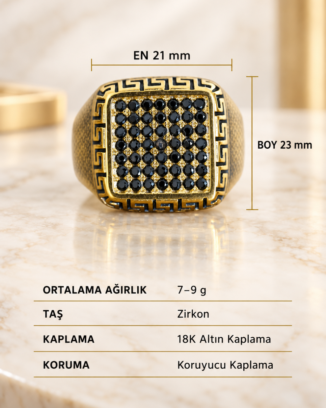 Gece Mozaiği Yüzük
