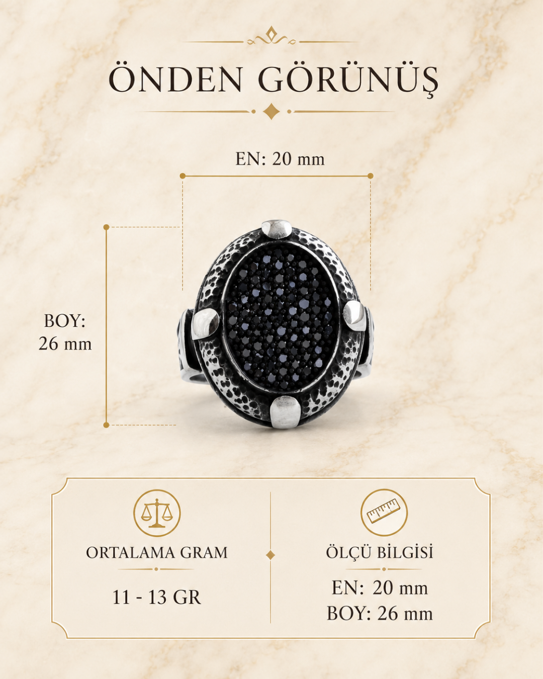 Gece Yörüngesi Erkek Yüzük