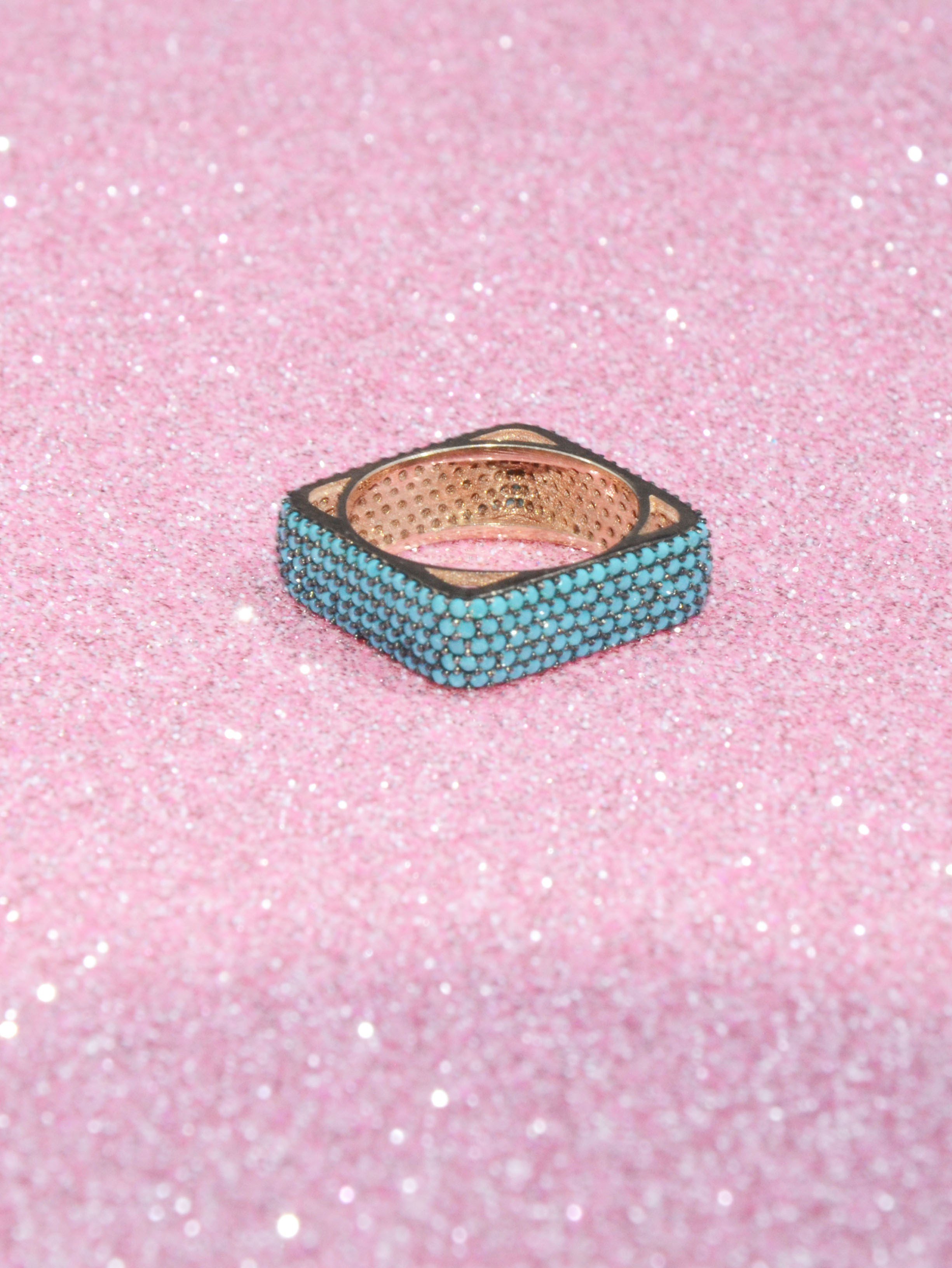 Infinity Ring, Turqoise
