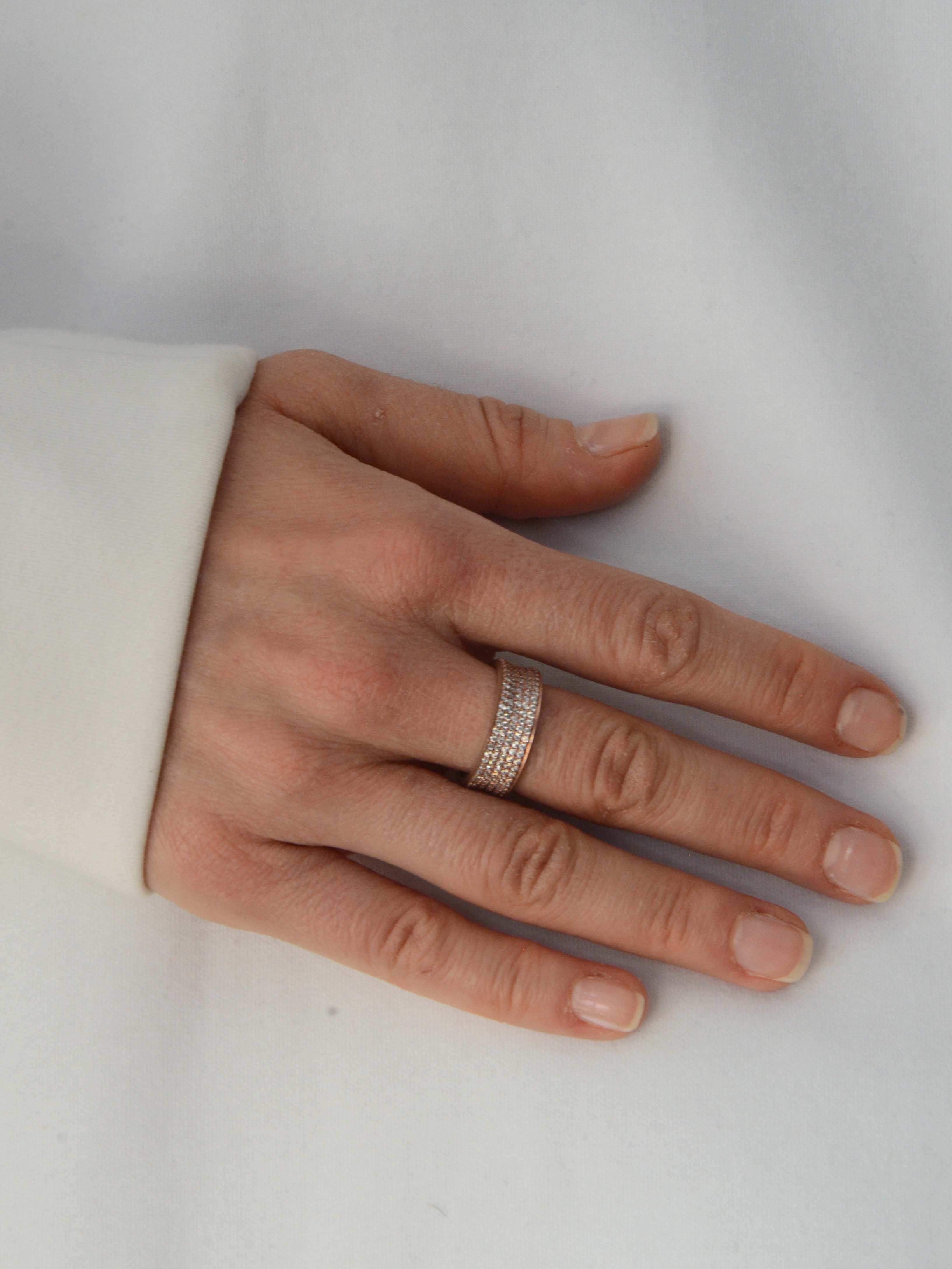 Infinity White Sky Ring