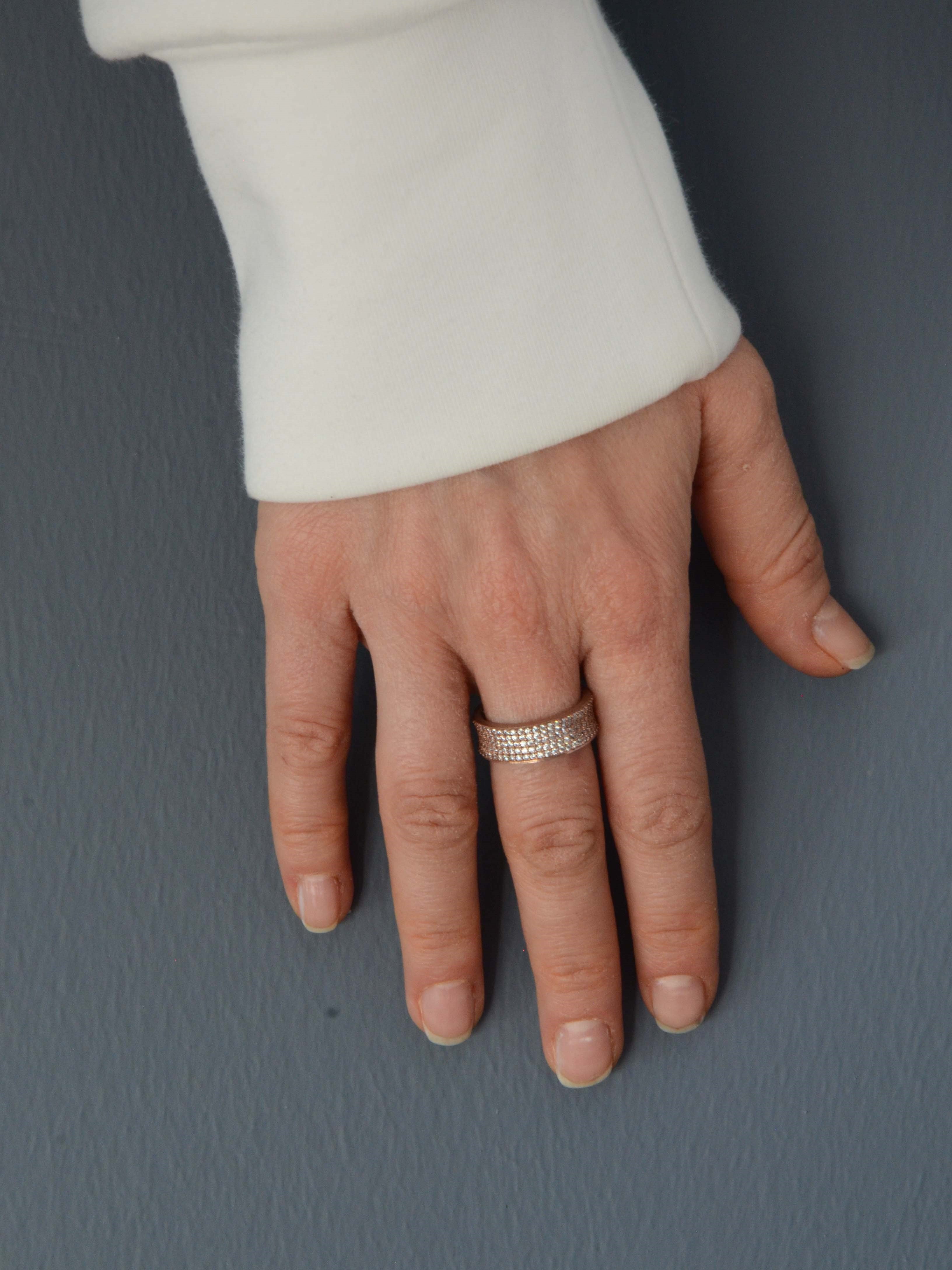 Infinity White Sky Ring