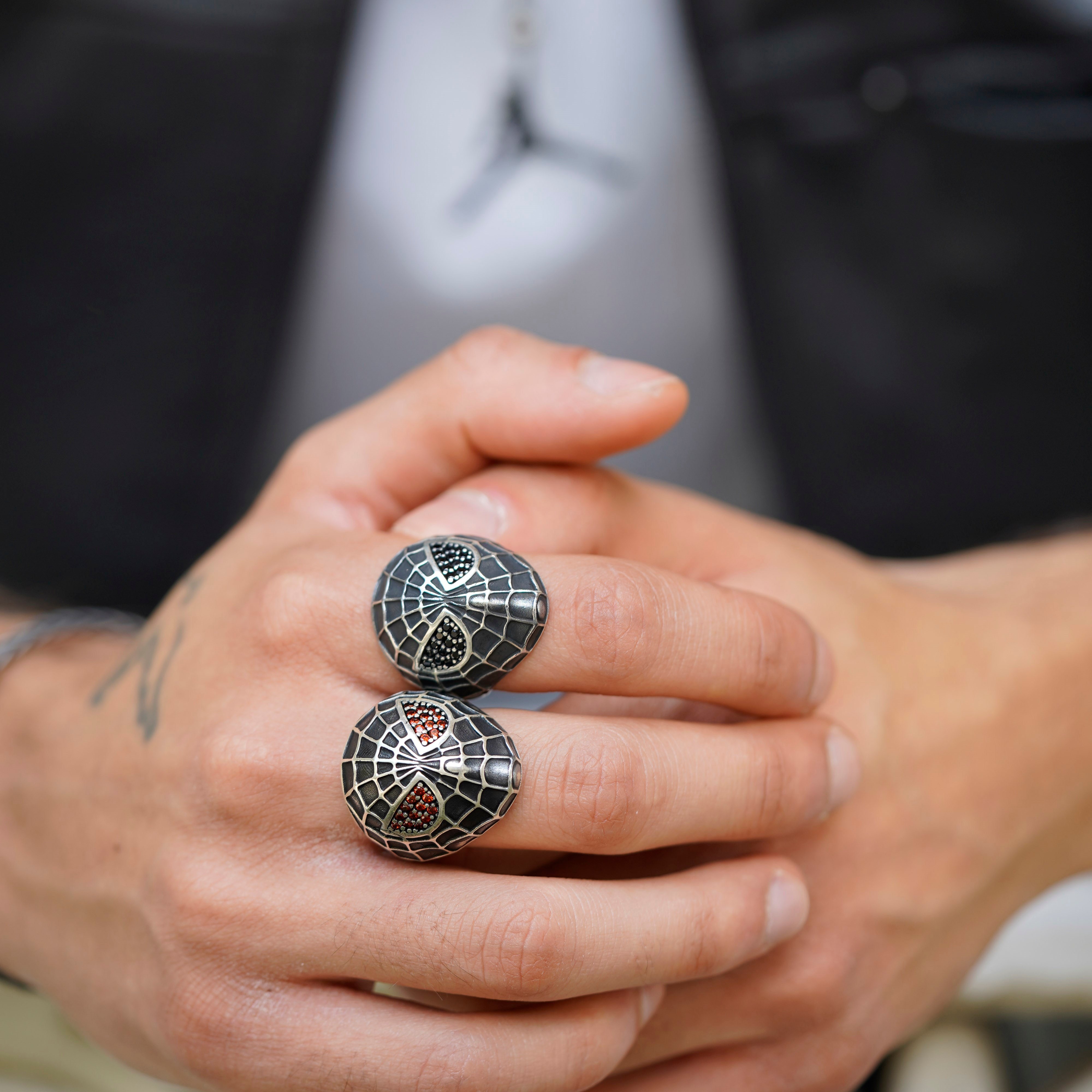 Luxury Black World Ring