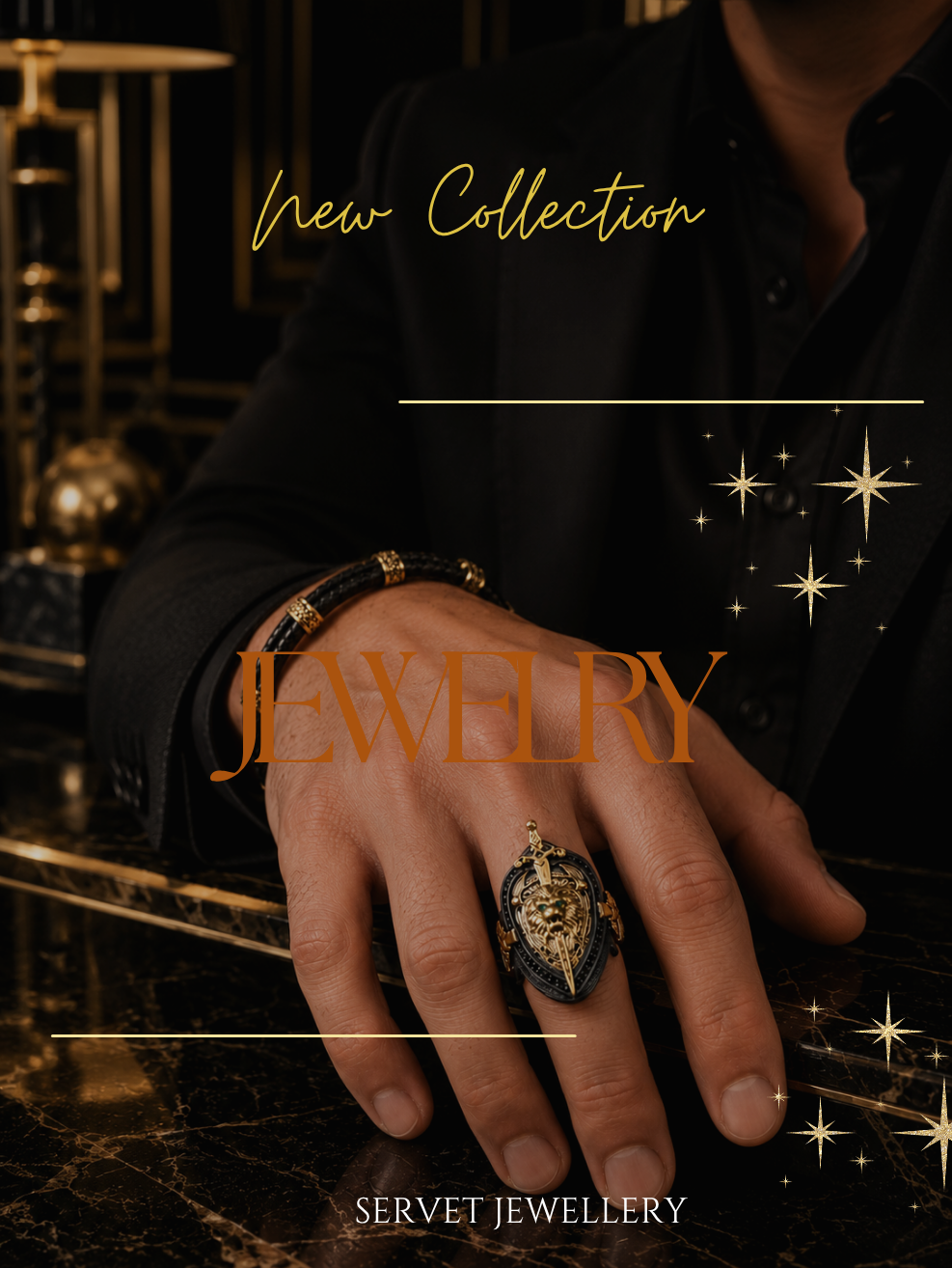 Luxury Green Eye Lion Ring