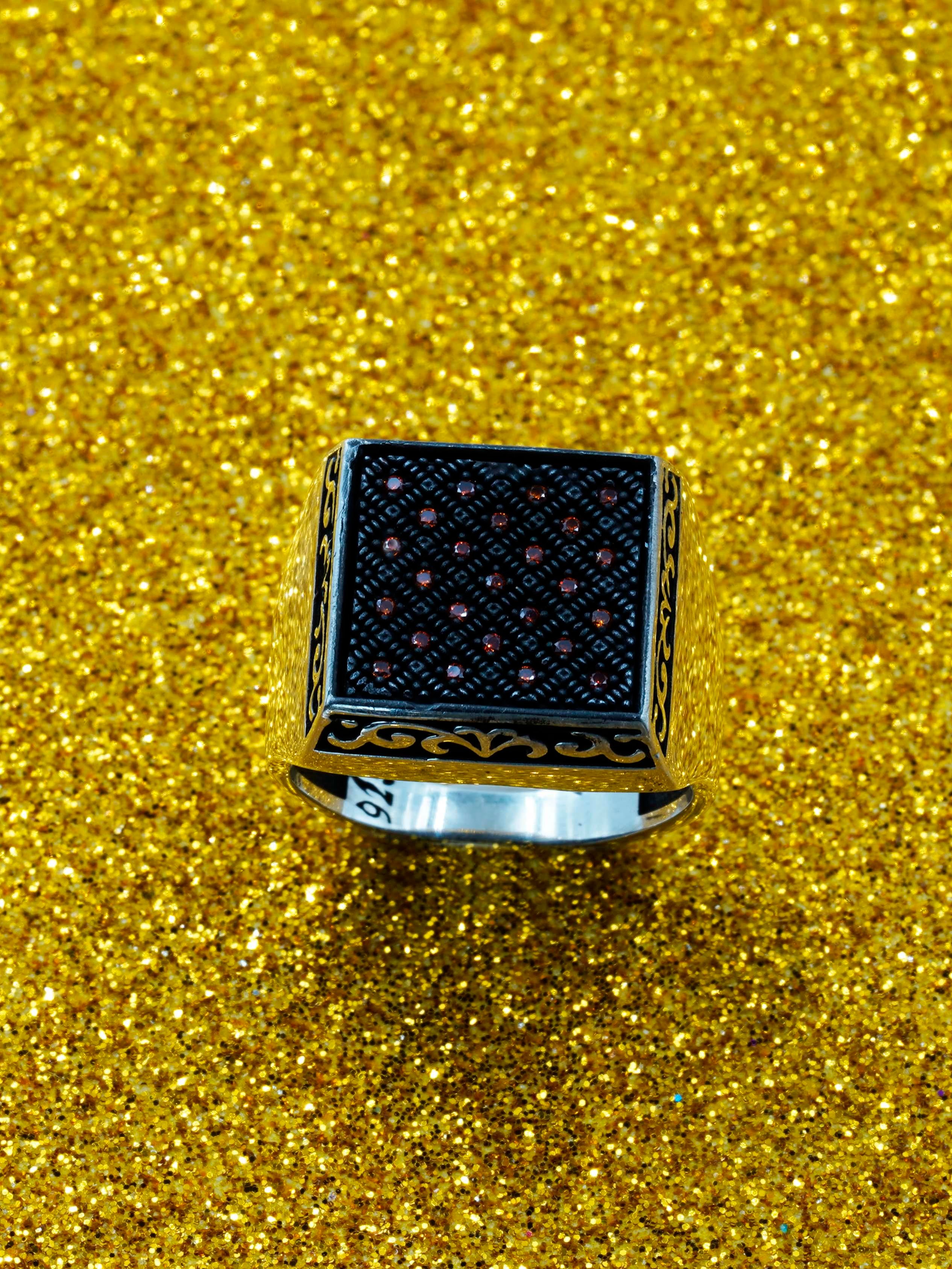 Luxury Orange Stone Ring