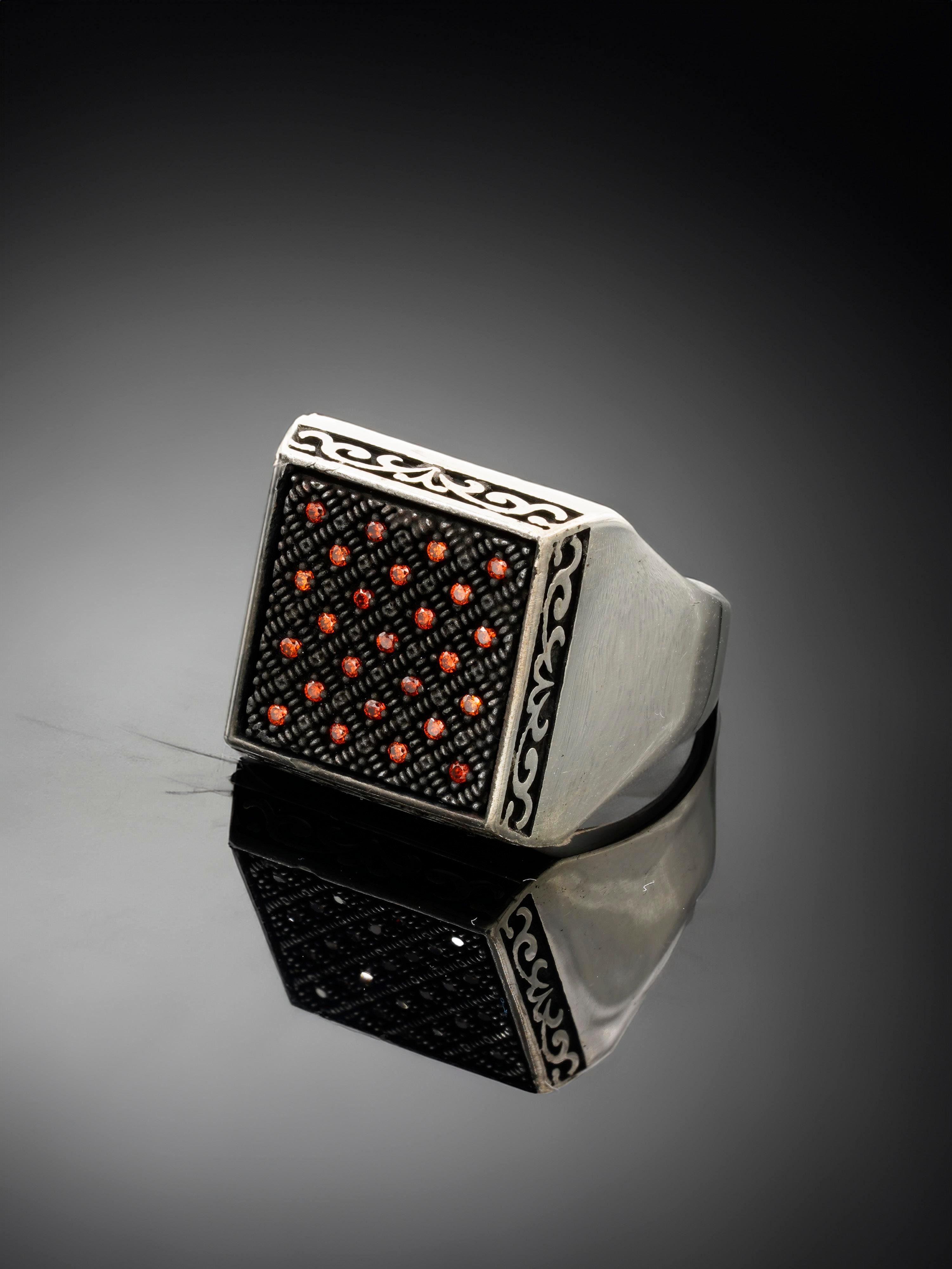 Luxury Orange Stone Ring