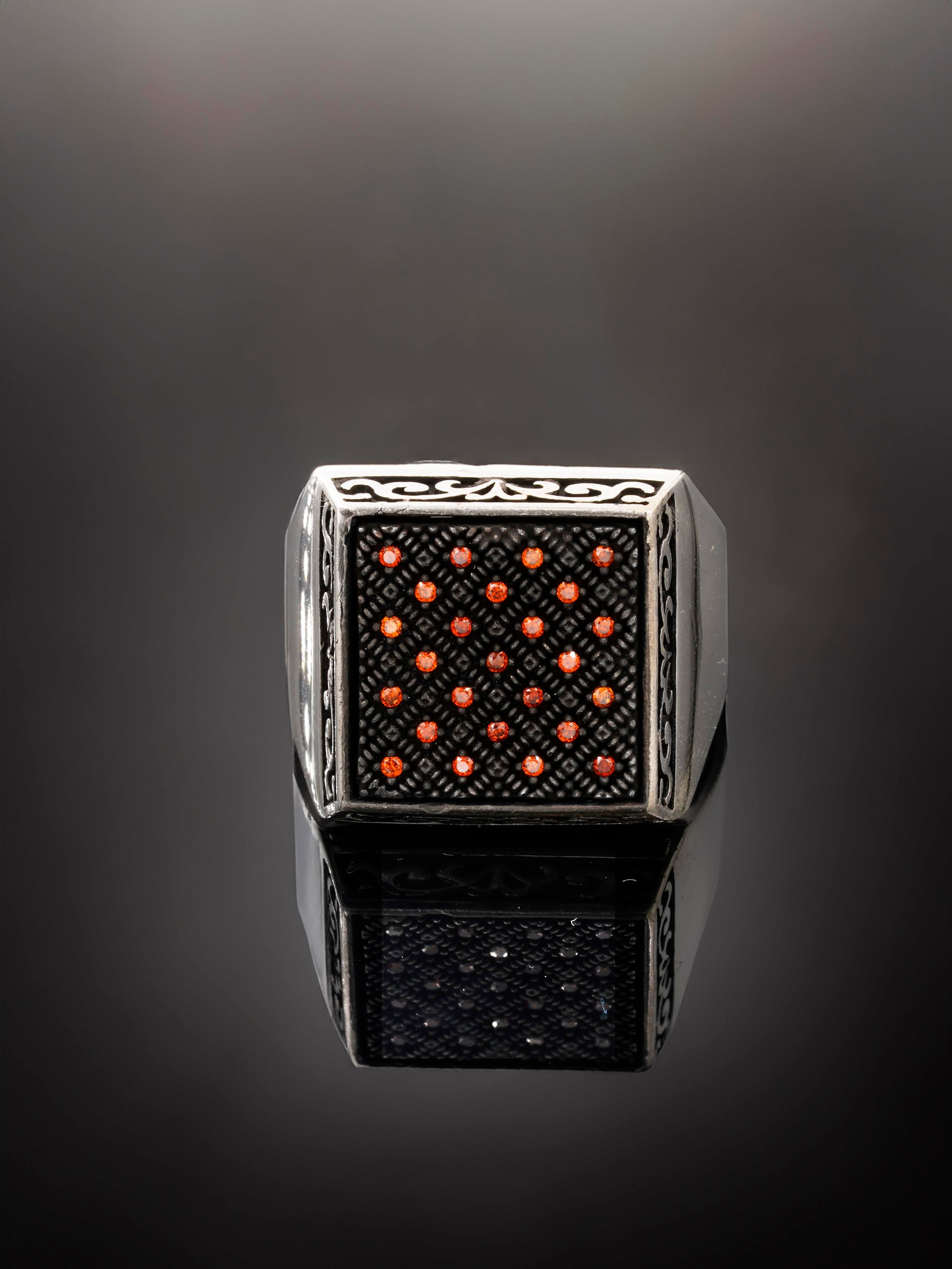 Luxury Orange Stone Ring