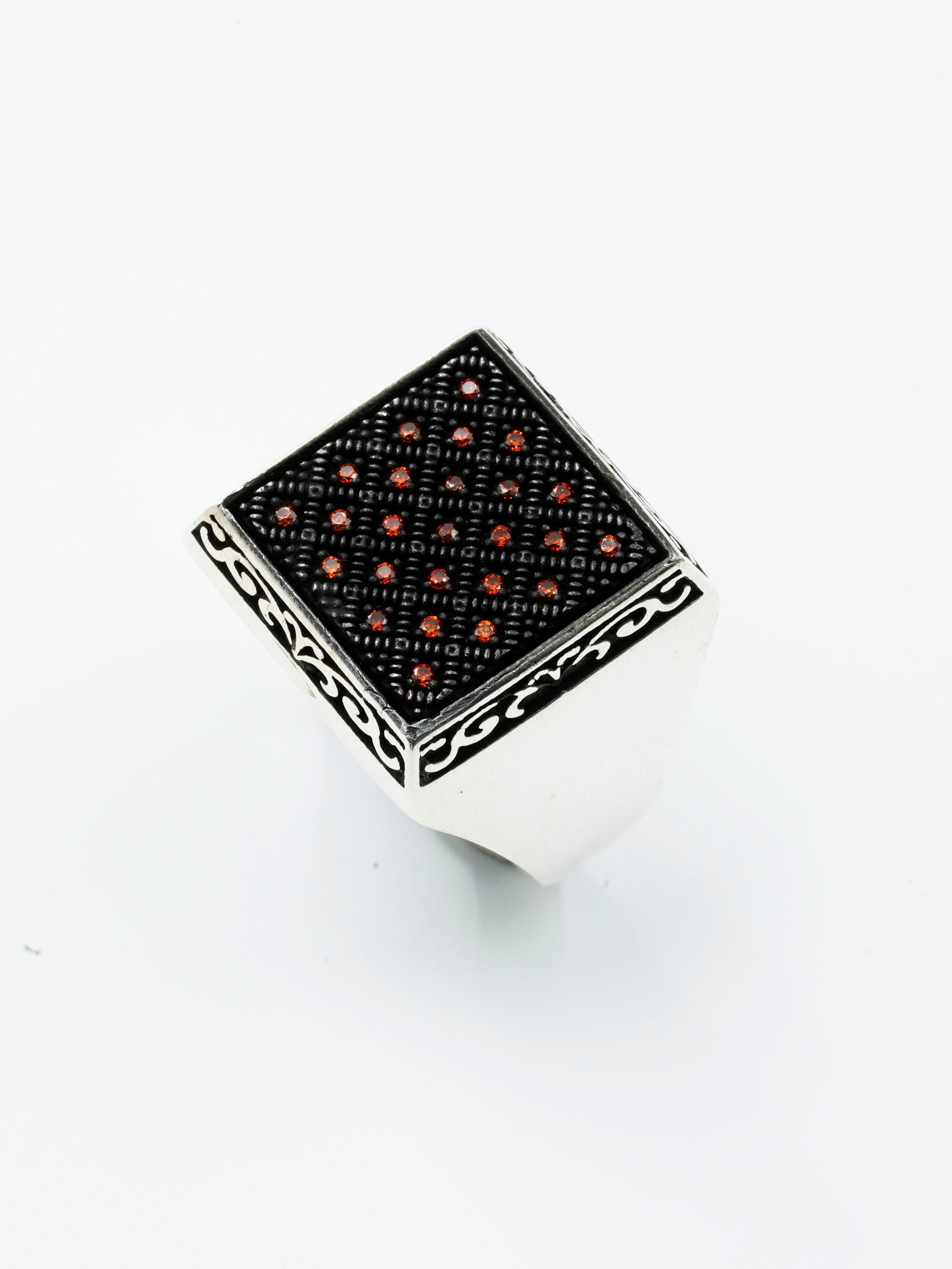 Luxury Orange Stone Ring