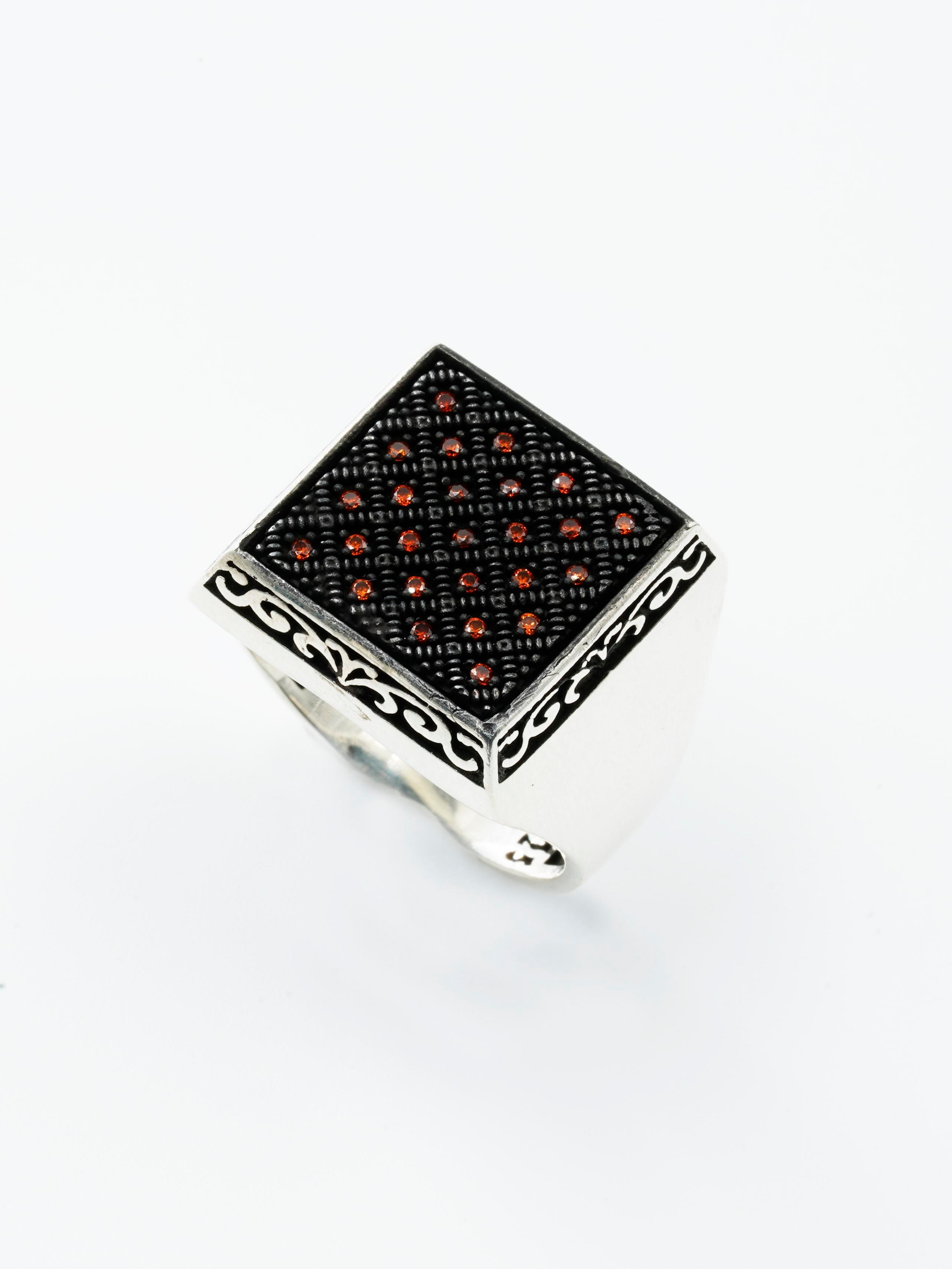 Luxury Orange Stone Ring