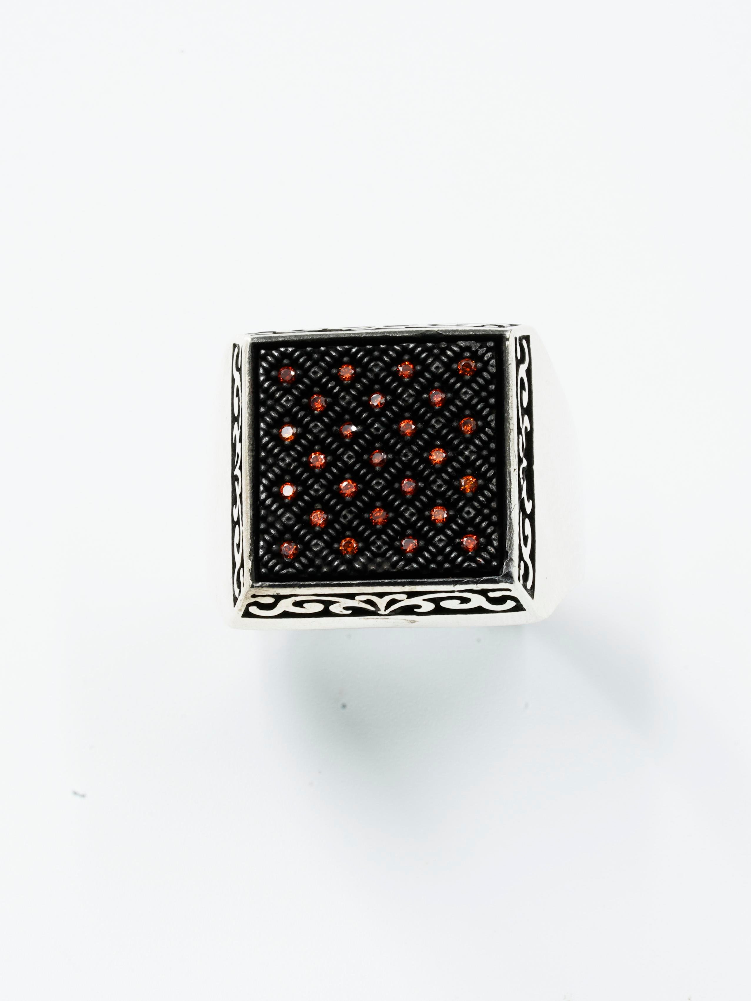 Luxury Orange Stone Ring
