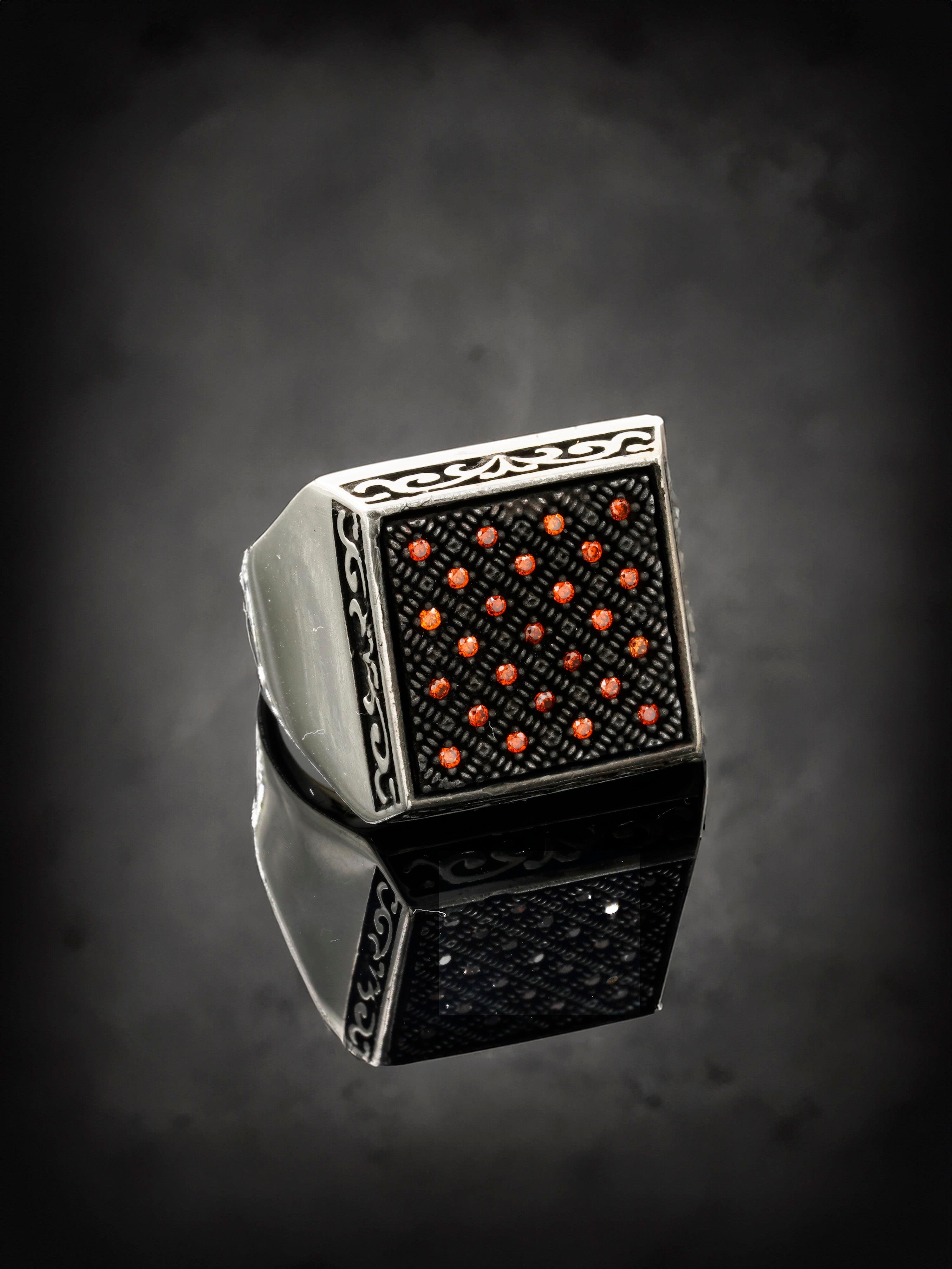 Luxury Orange Stone Ring