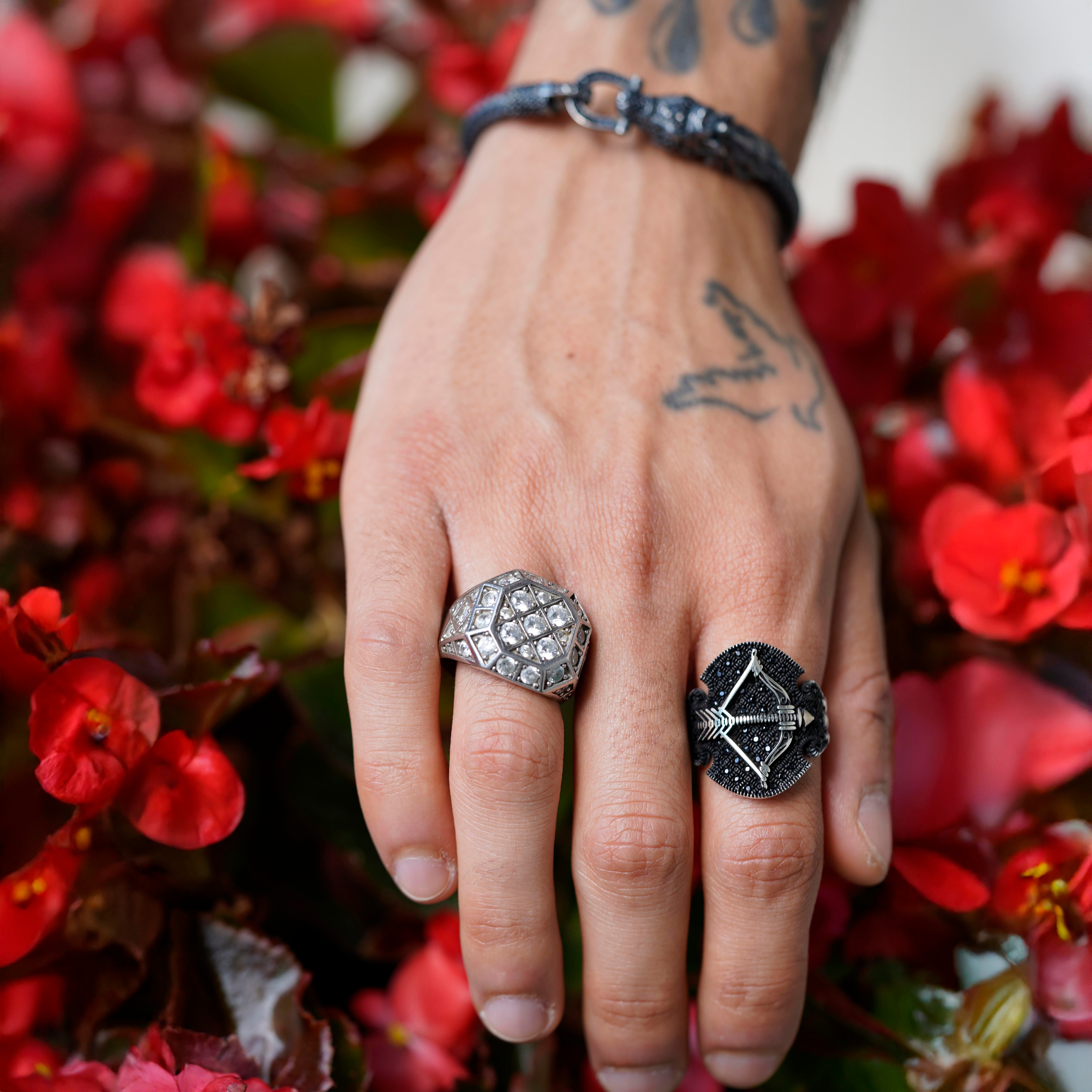 Luxury White Stones Ring